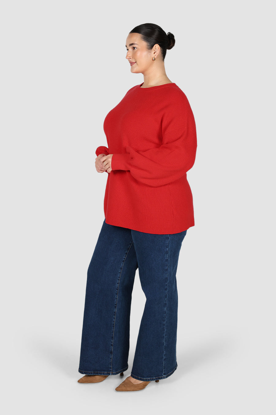 CORLEN OVERSIZED KNIT RED