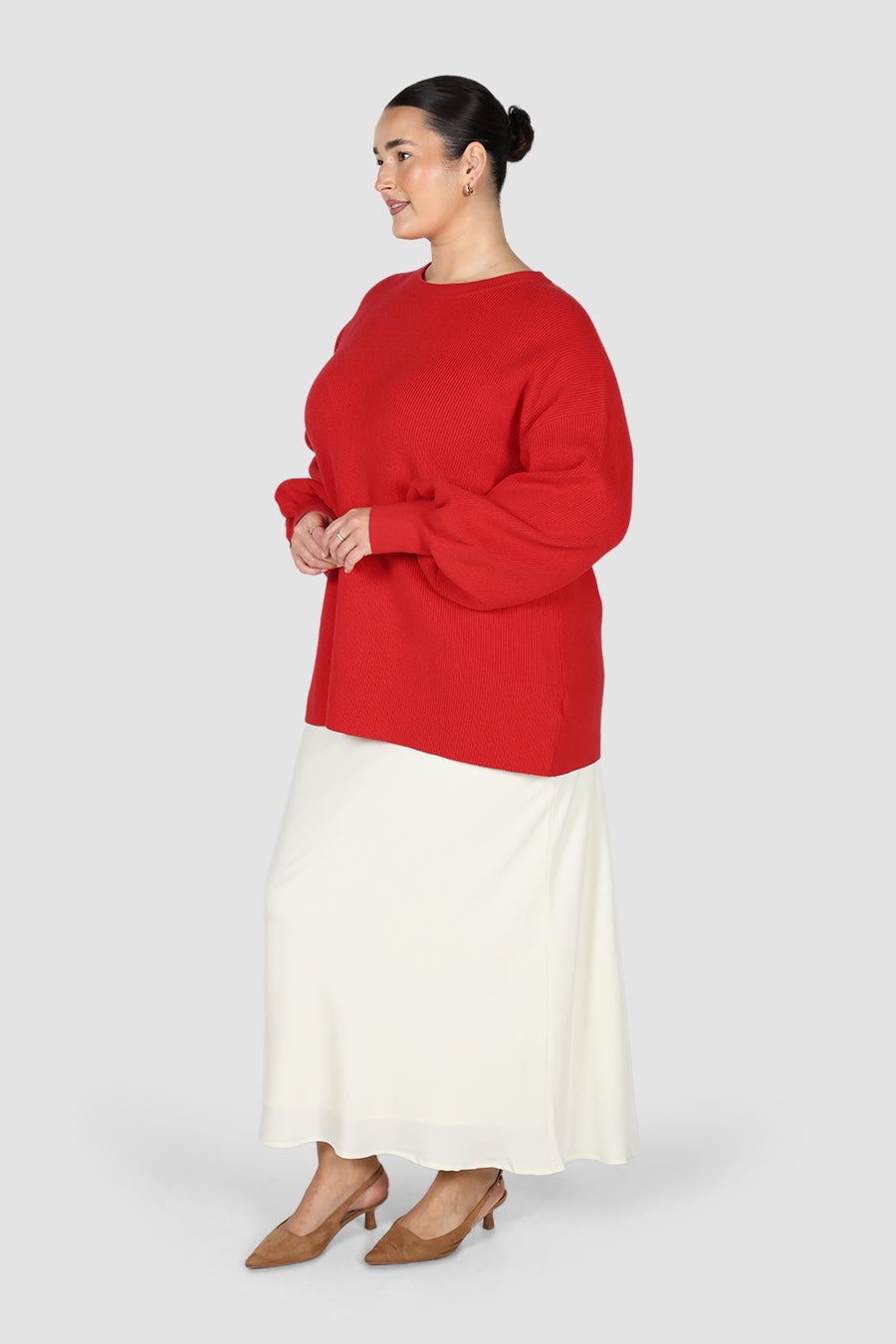 CORLEN OVERSIZED KNIT RED