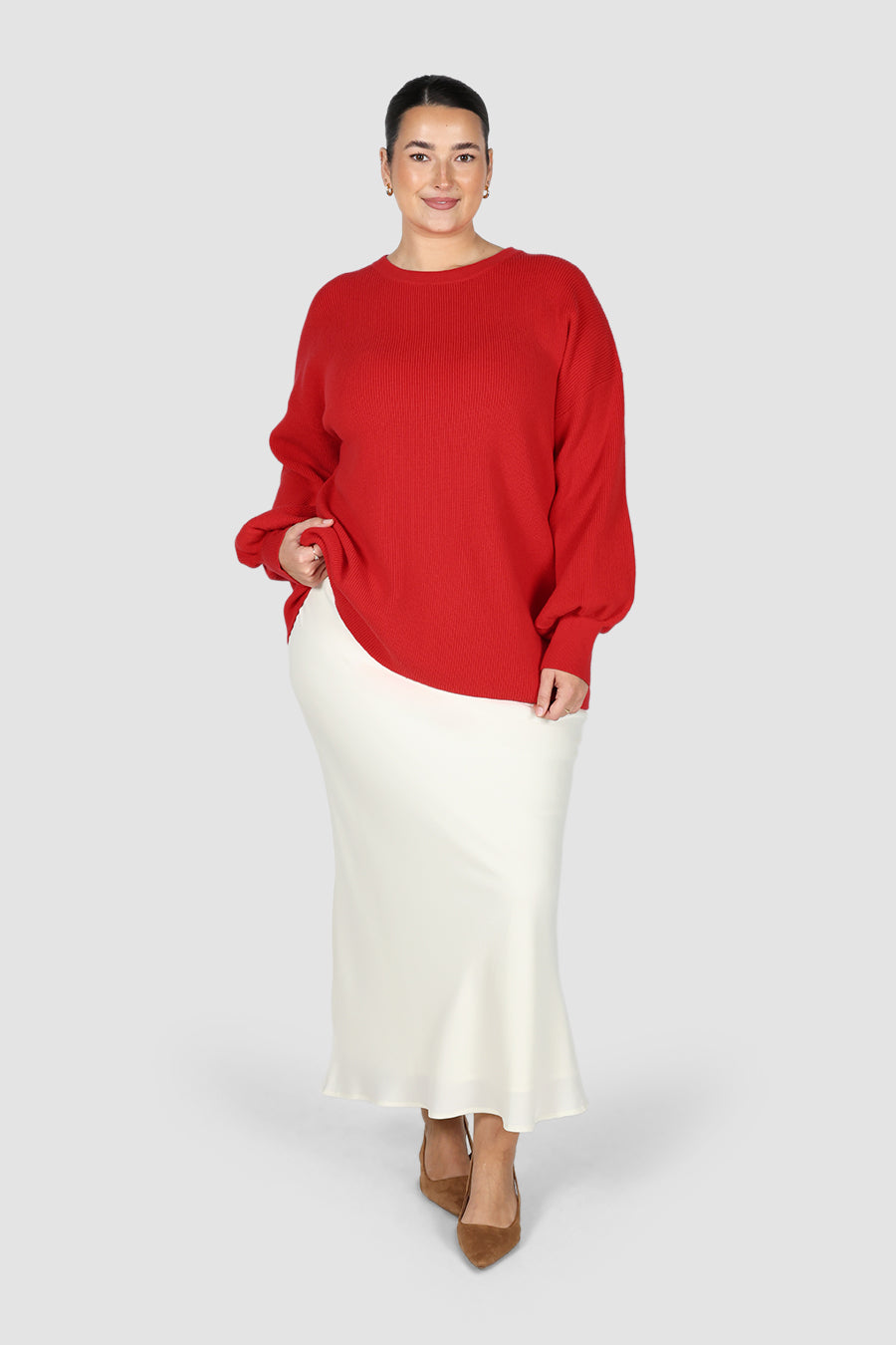 CORLEN OVERSIZED KNIT RED
