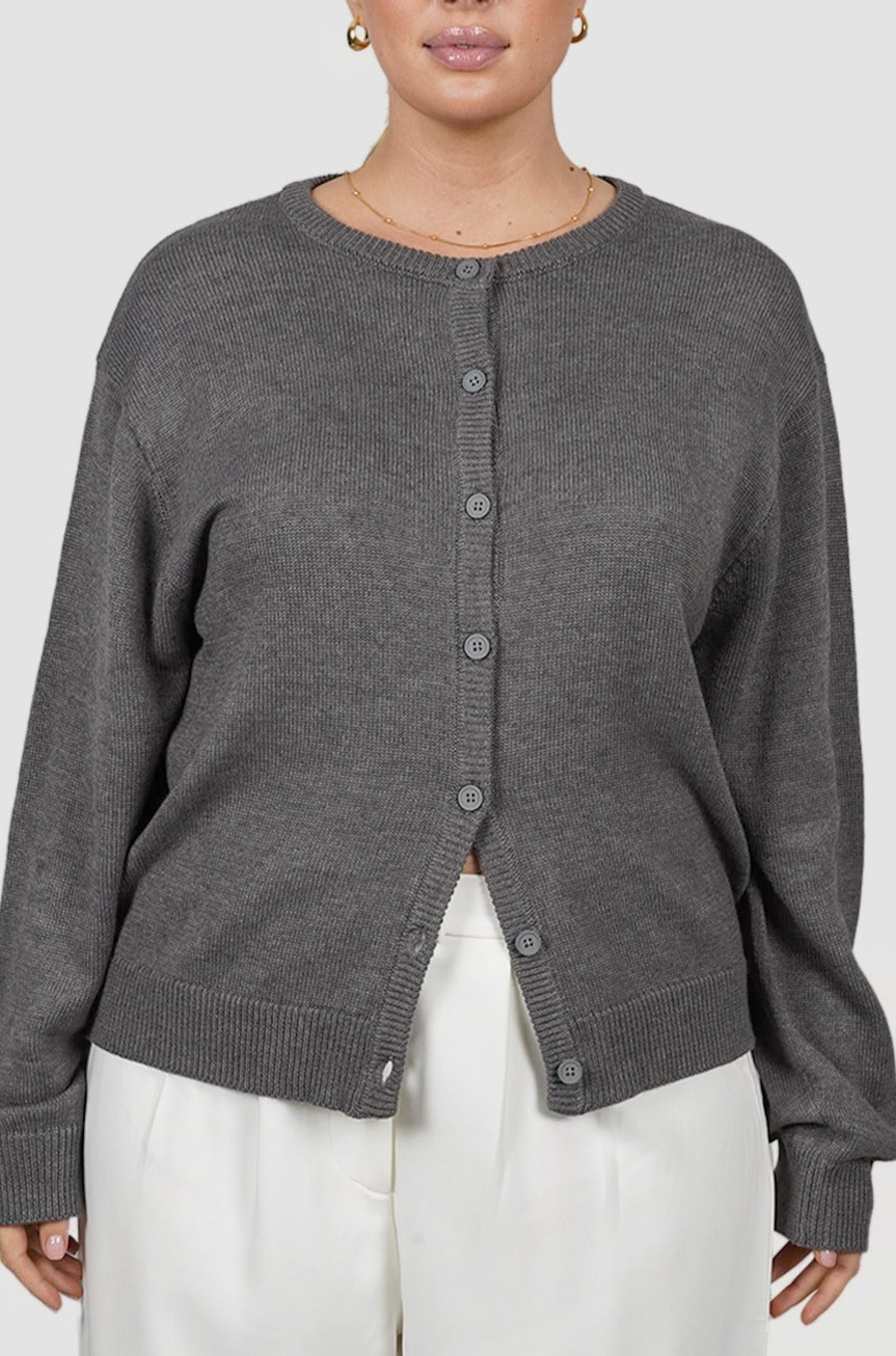 WILLOW KNIT CARDIGAN GREY