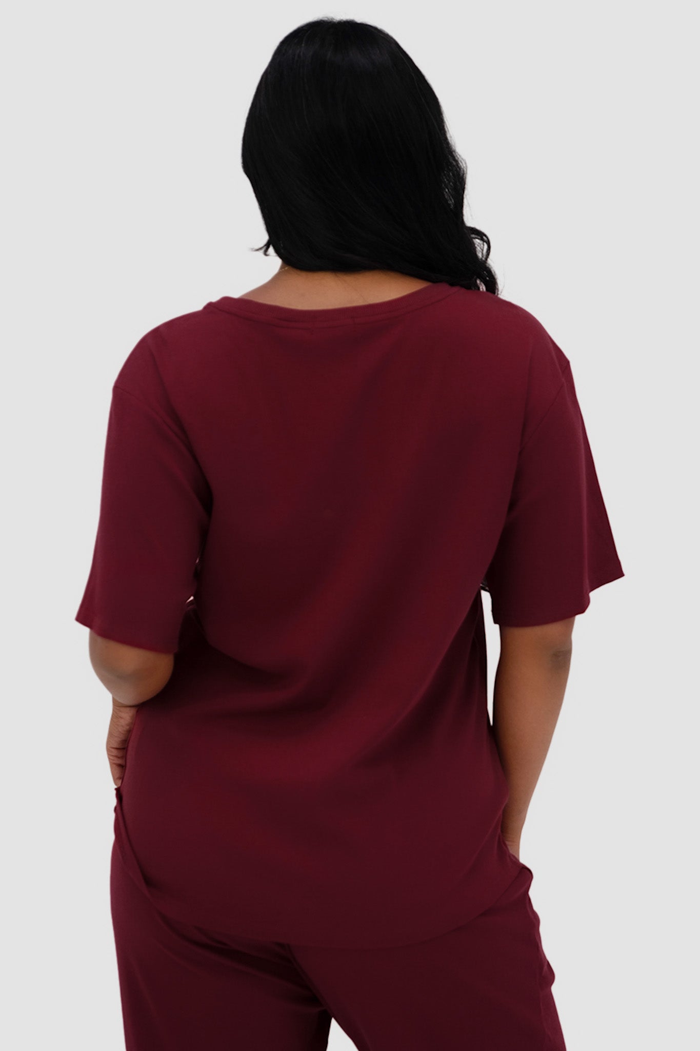 NOLYN RIB TEE WINE