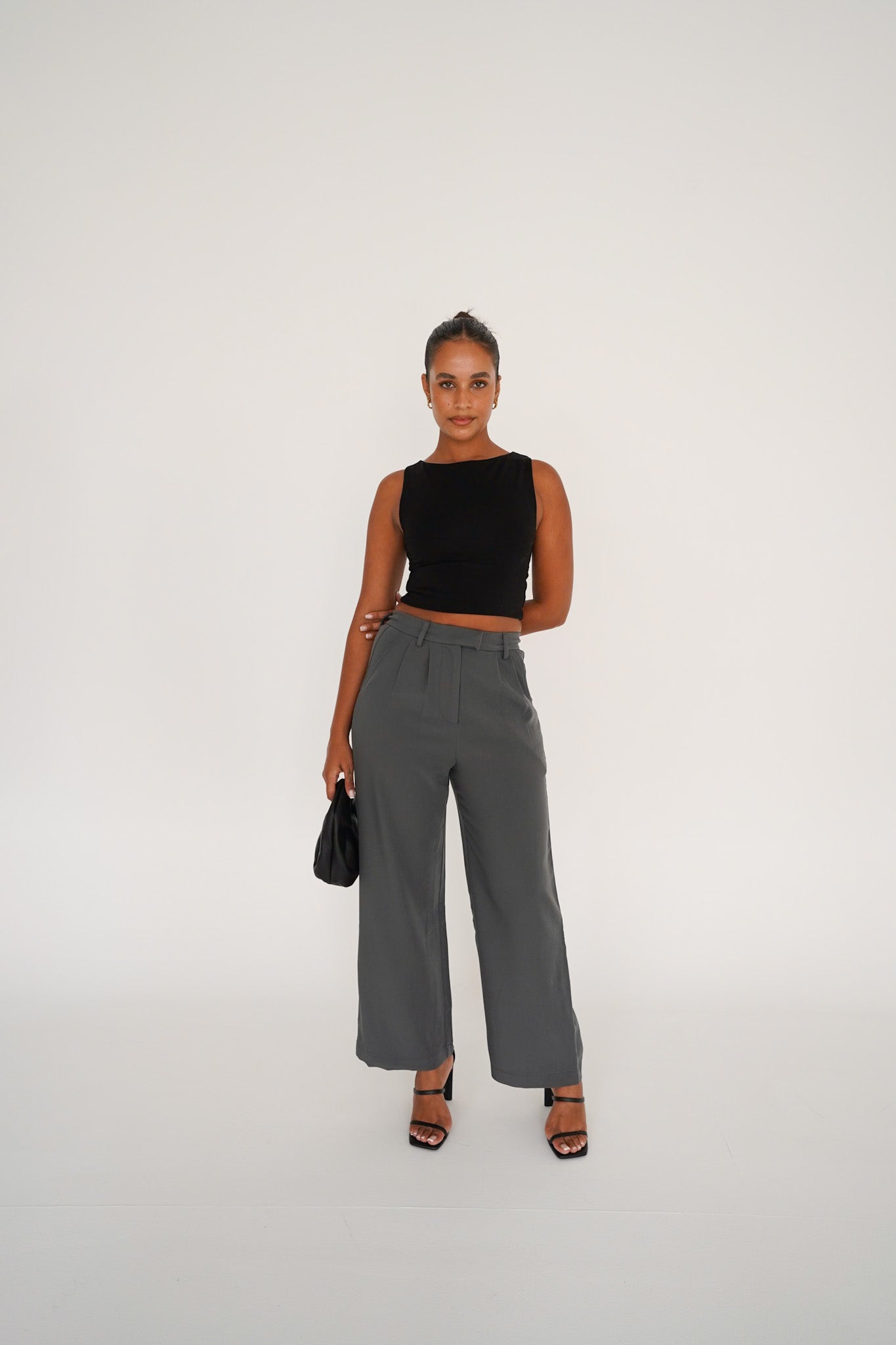 DOWNTOWN PANT CHARCOAL