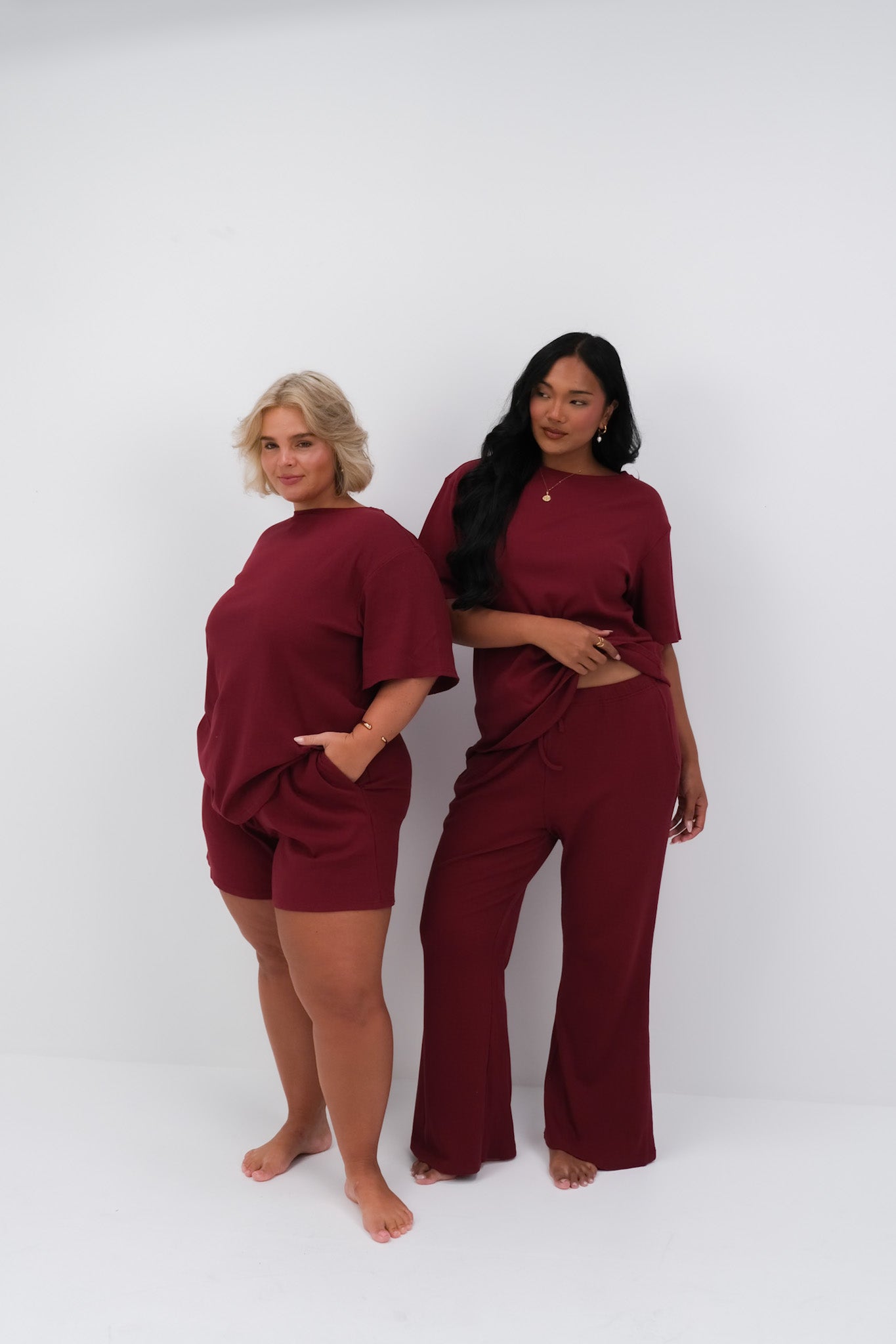 RAYLN RIB PANTS WINE