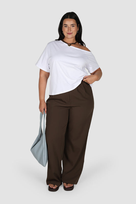 DOWNTOWN PANT CHOCOLATE
