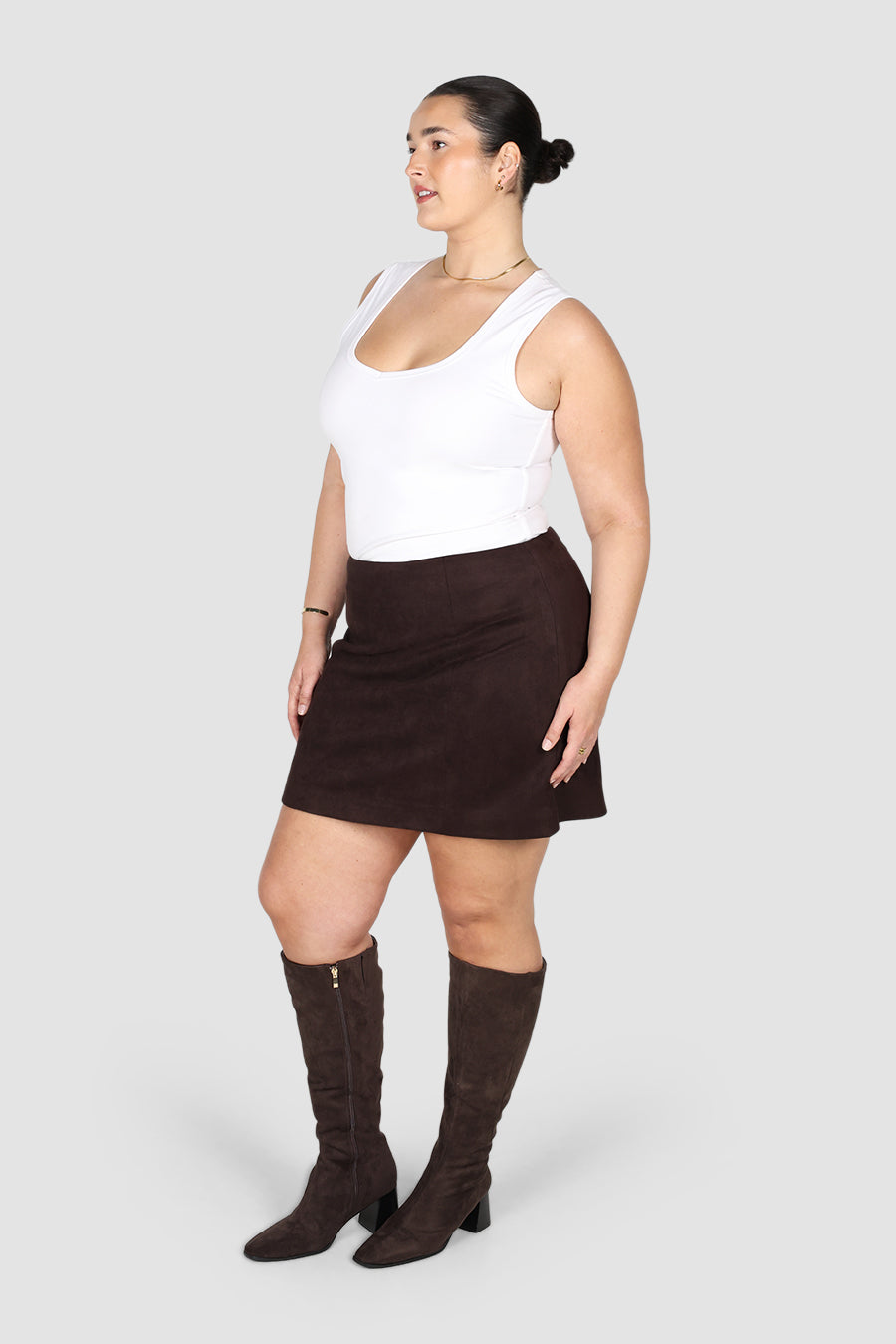 DRIFTER SKIRT MOCHA
