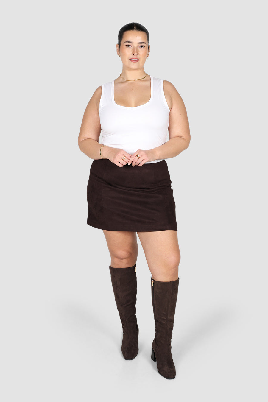 DRIFTER SKIRT MOCHA