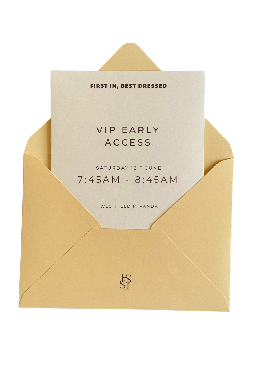 MIRANDA | FIRST IN BEST DRESSED | VIP ACCESS
