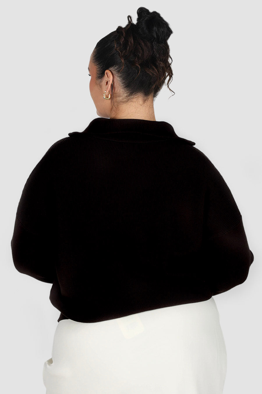 FLETCHER ZIP KNIT BLACK