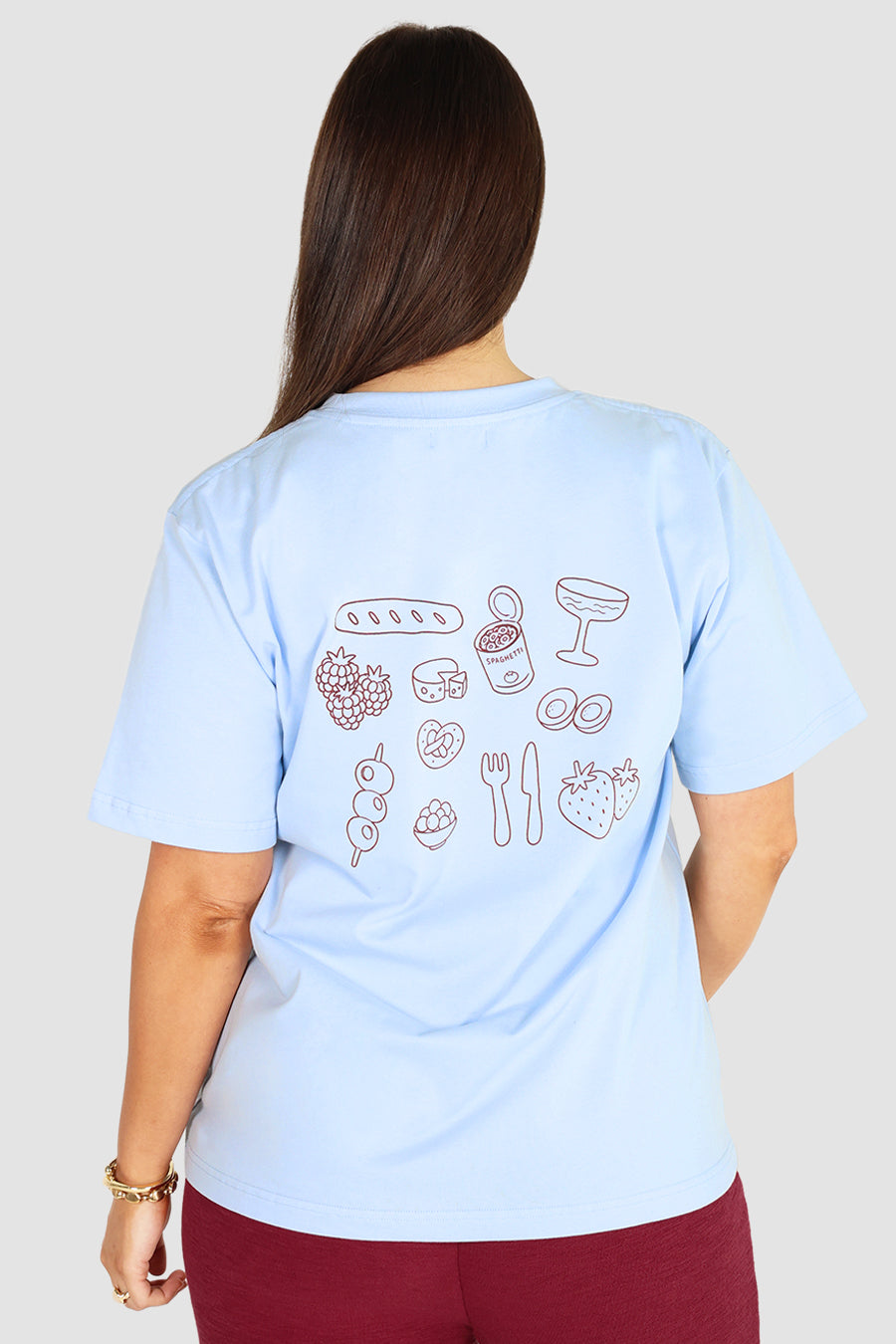 GRL DINNER SIGNATURE TEE SKY BLUE