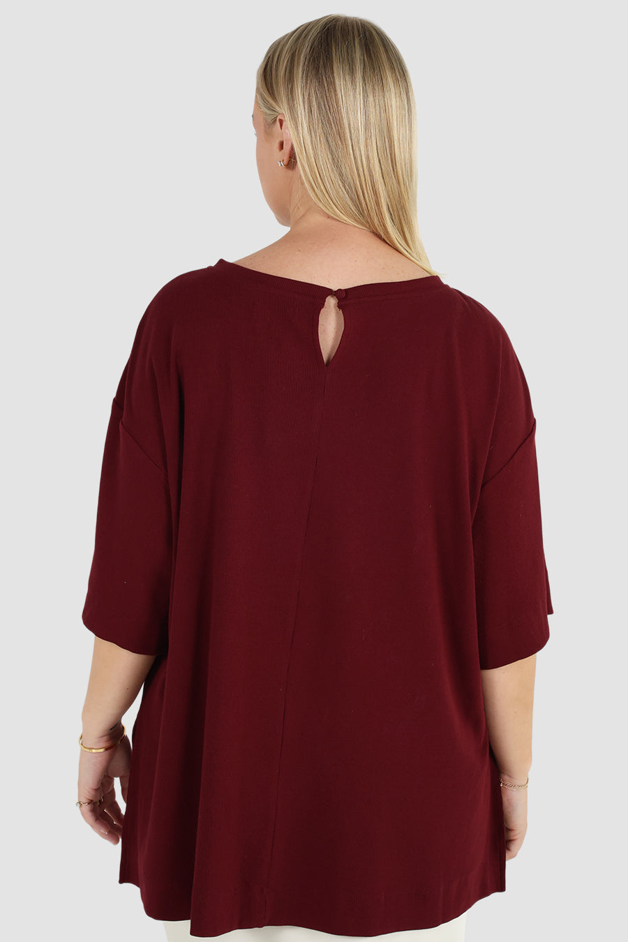 HAVEN OVERSIZED TEE MERLOT