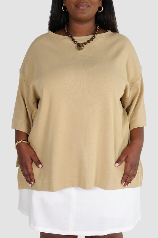 HAVEN OVERSIZED TEE NEUTRAL