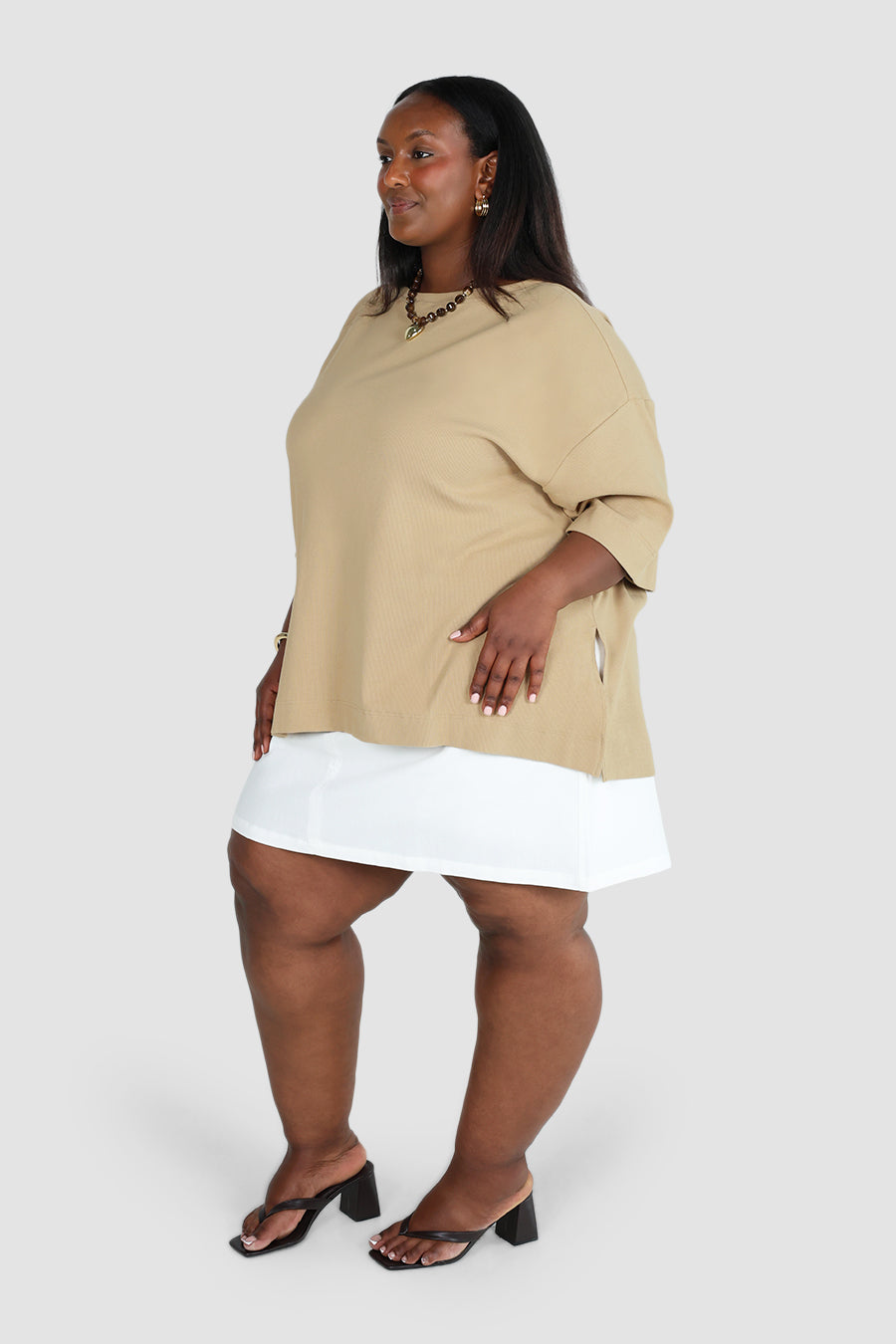 HAVEN OVERSIZED TEE NEUTRAL