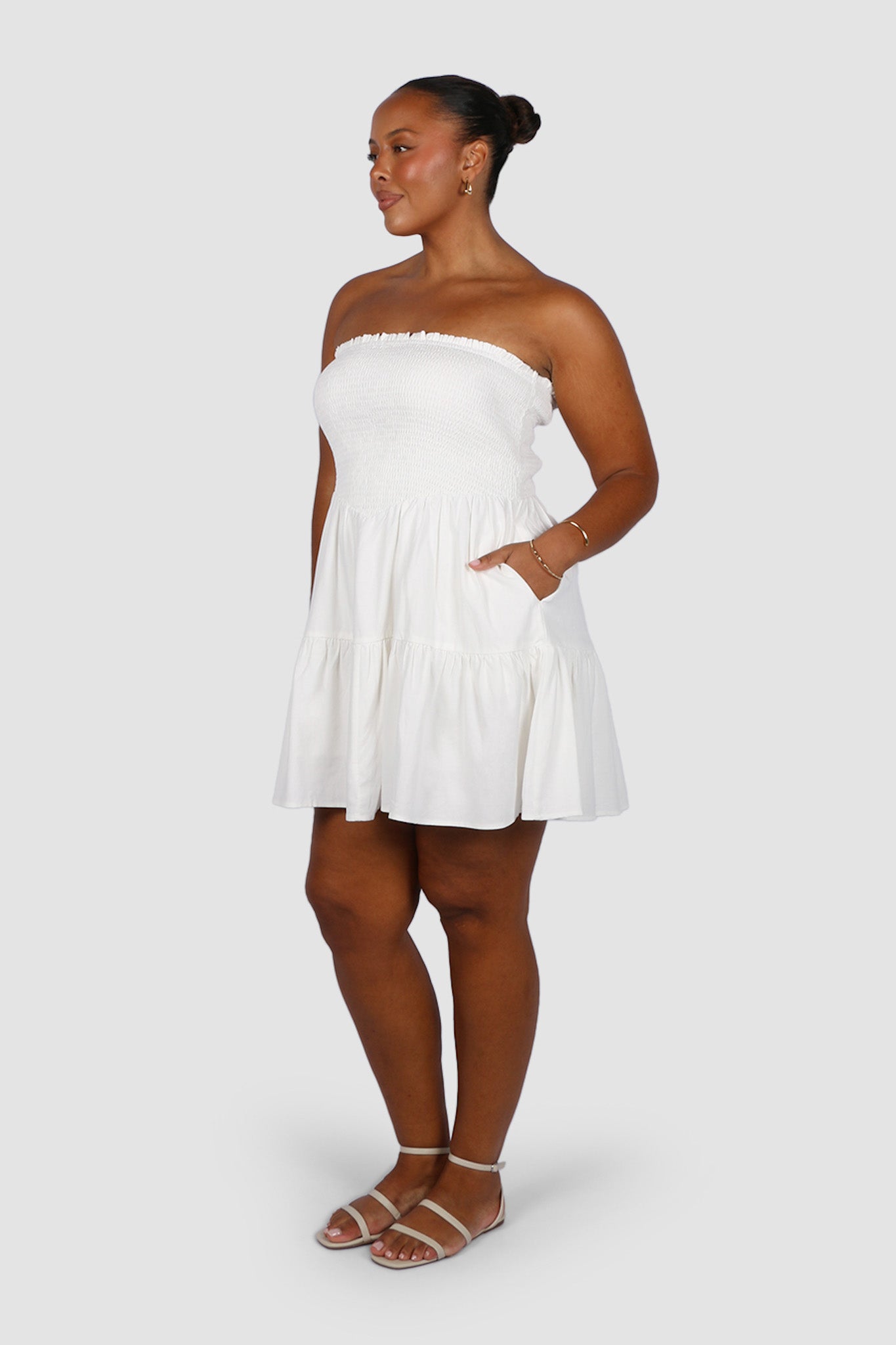 RYLIN DRESS WHITE