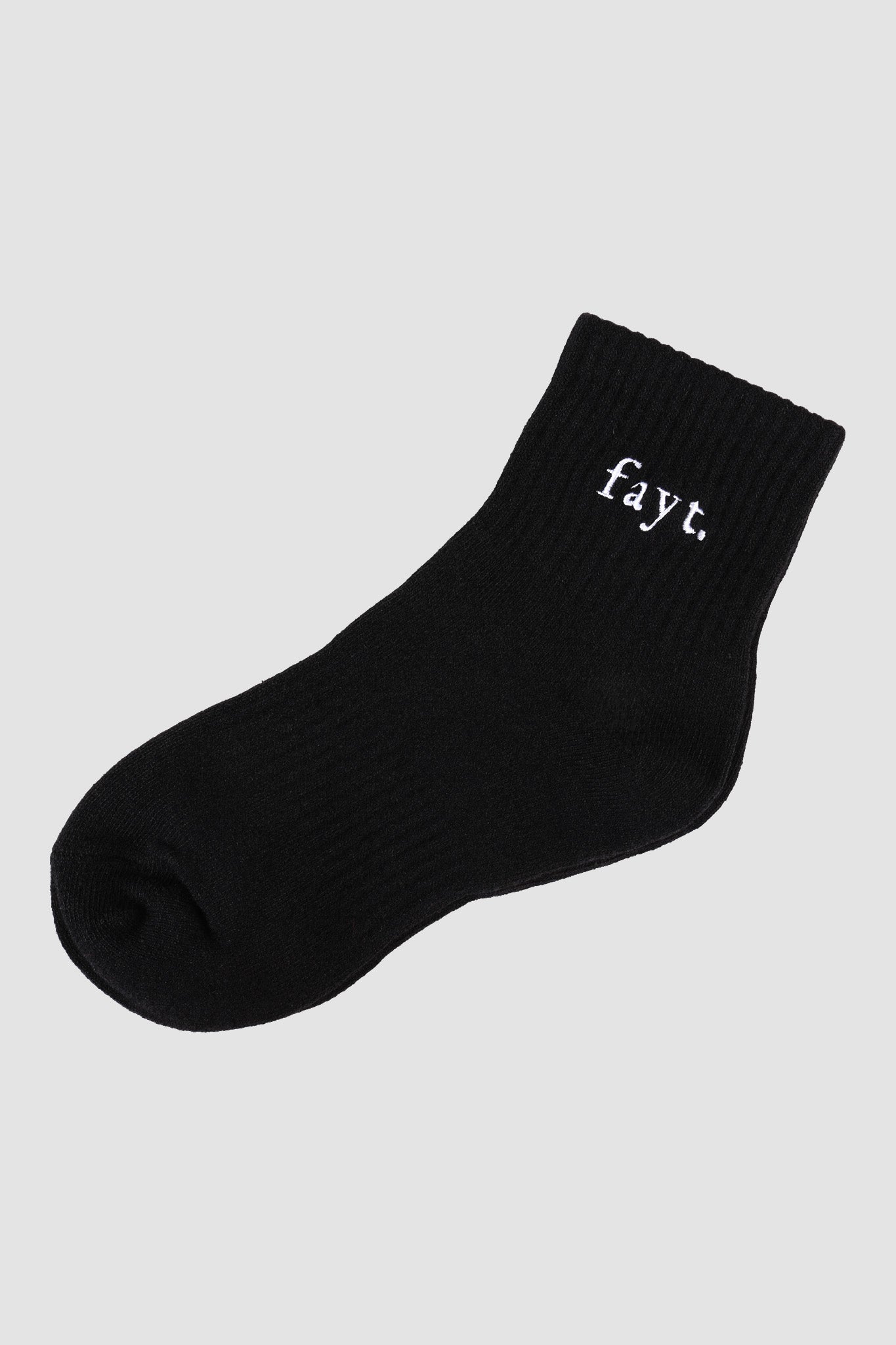 FAYT LOGO SOCKS BLACK