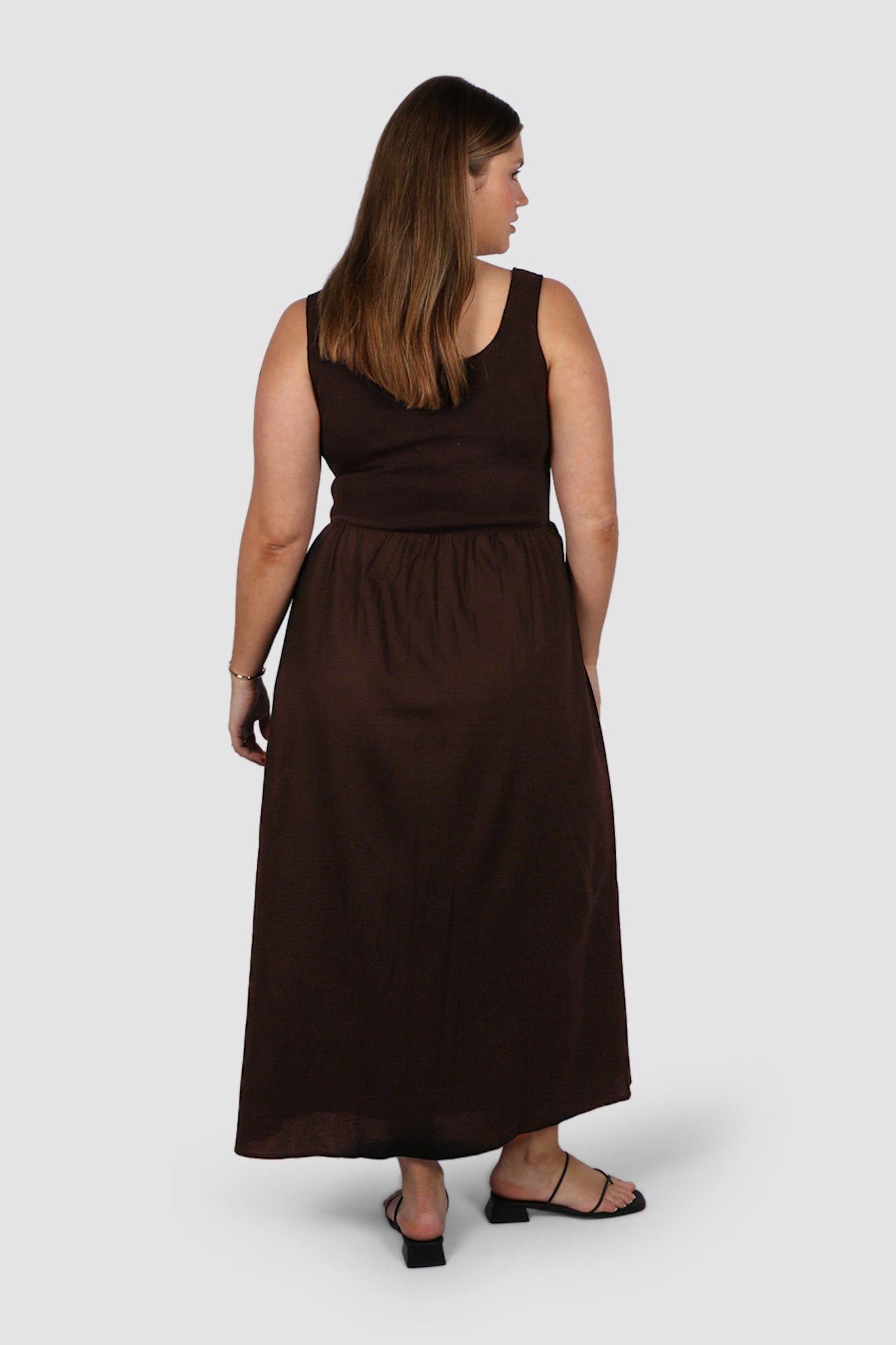 MYRA DRESS CHOCOLATE