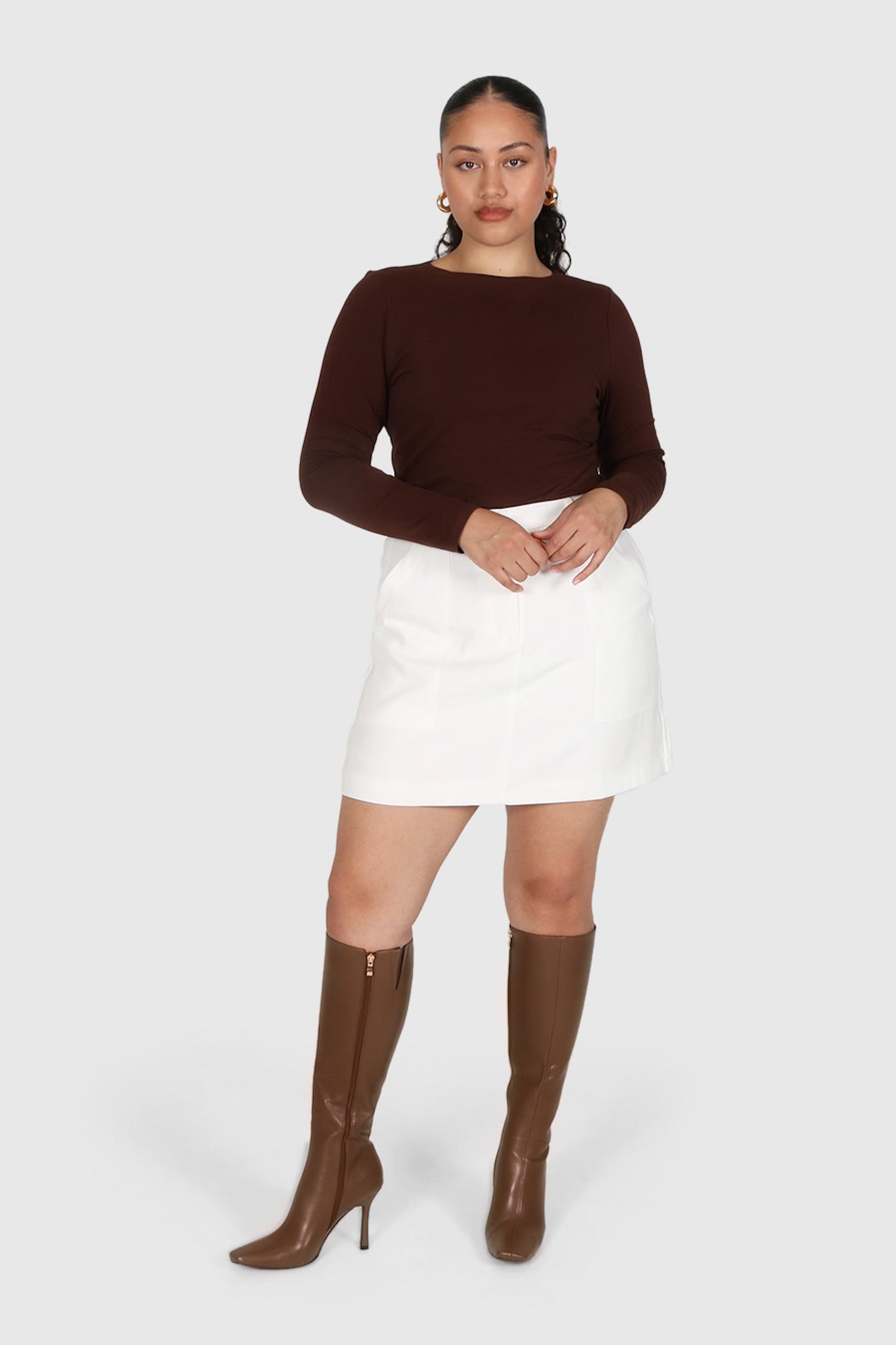 BENNETT SKIRT WHITE - Main Image