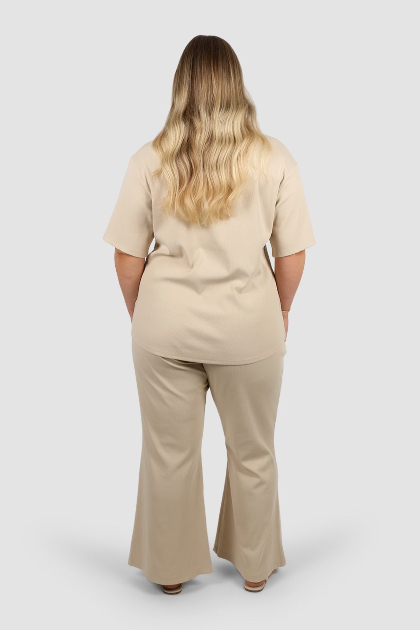 RAYLN RIB PANTS VANILLA