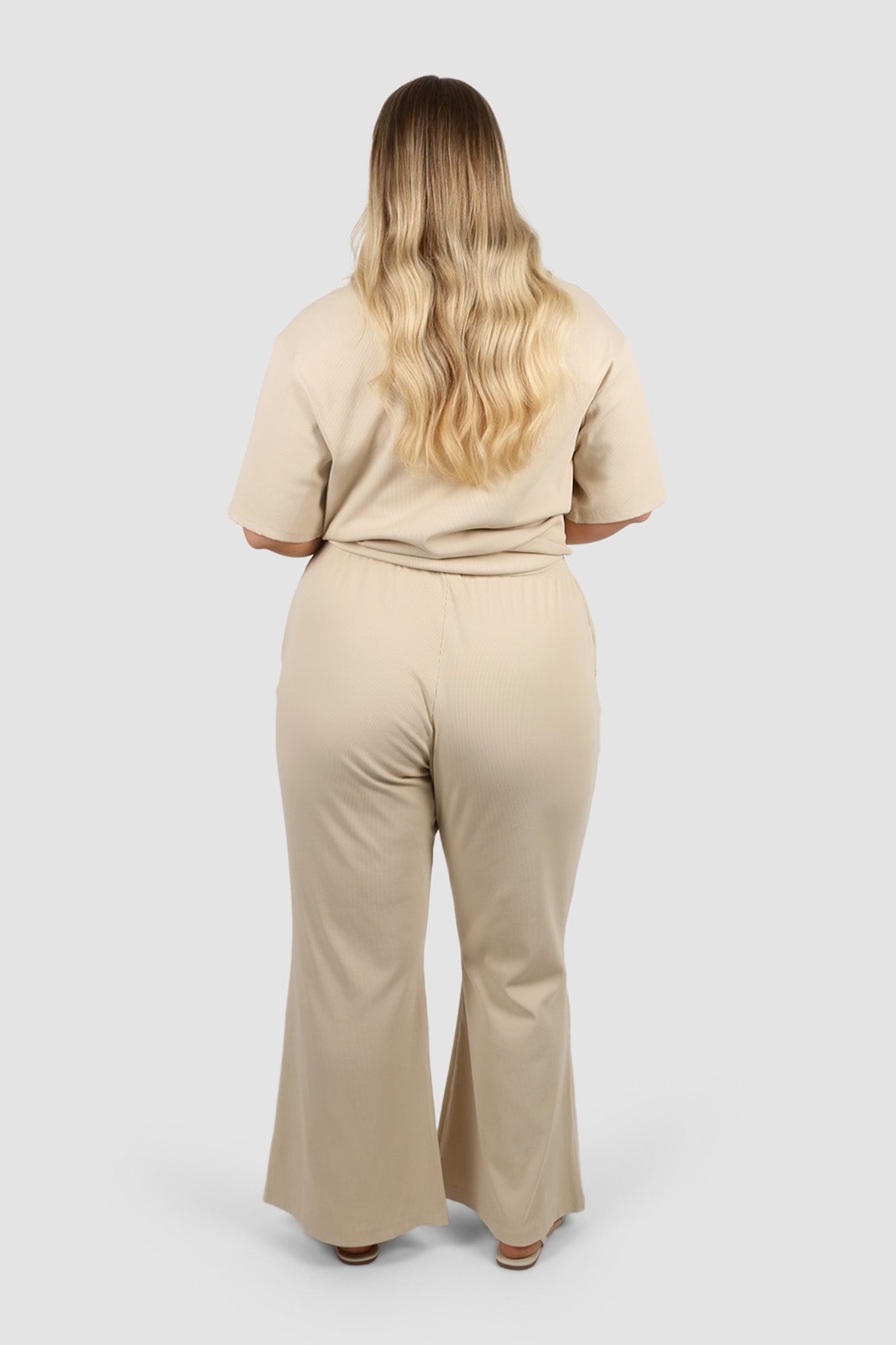 RAYLN RIB PANTS VANILLA