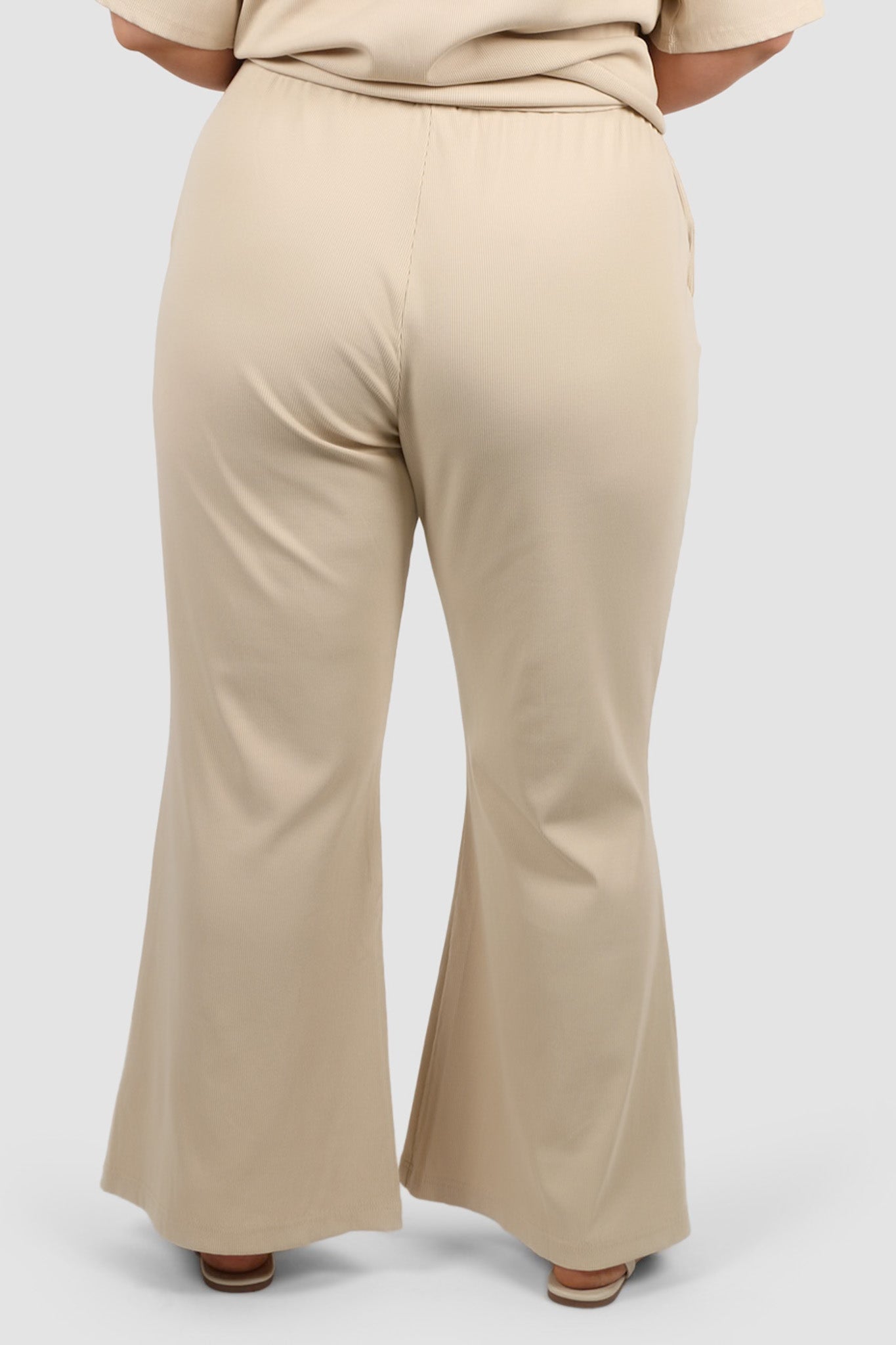 RAYLN RIB PANTS VANILLA