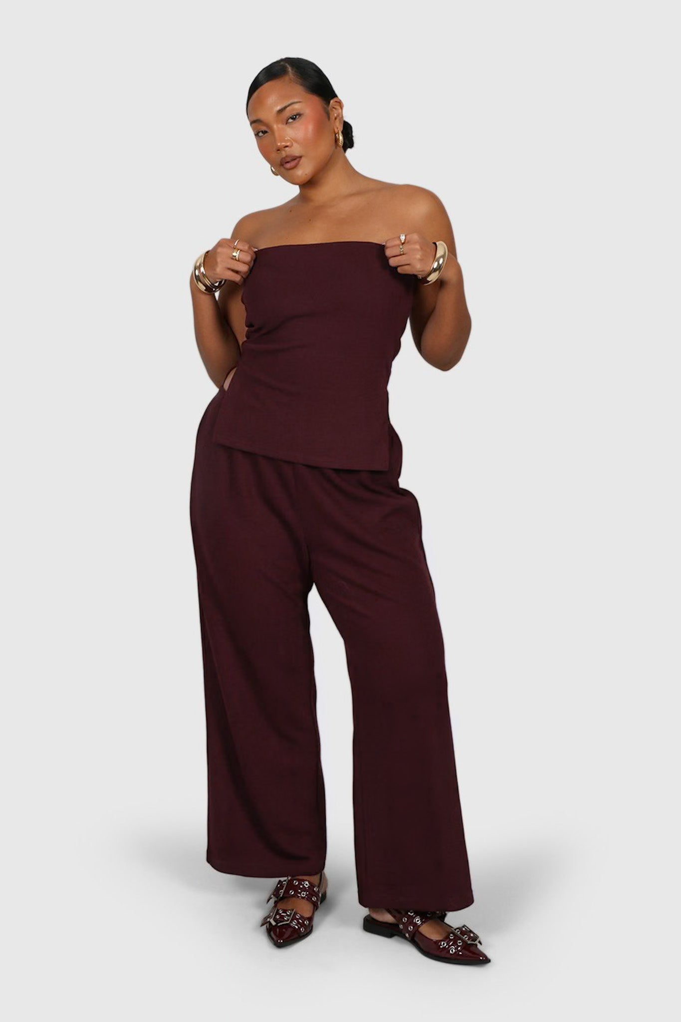 ROWAN PANTS MERLOT