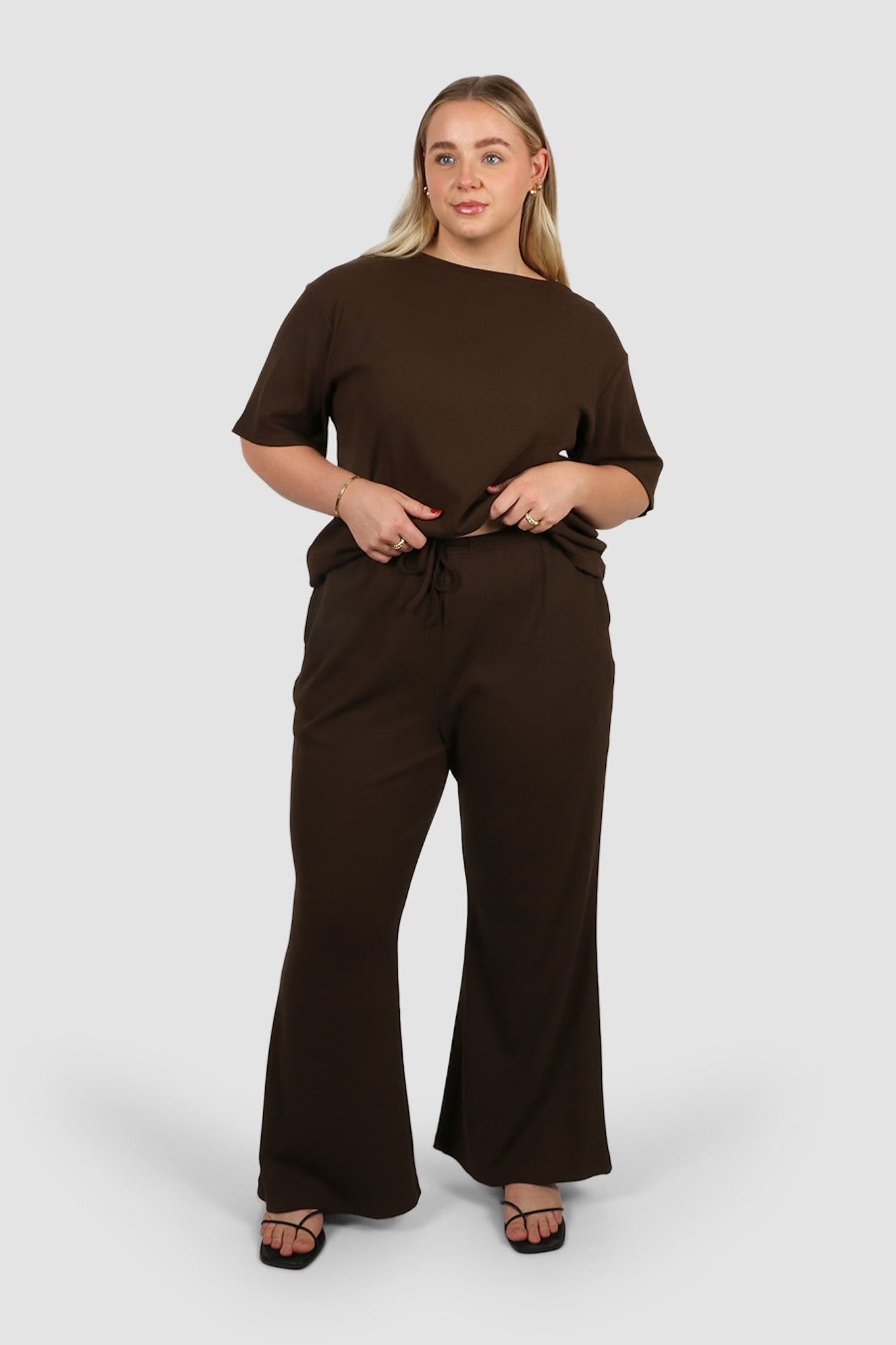 RAYLN RIB PANTS ESPRESSO