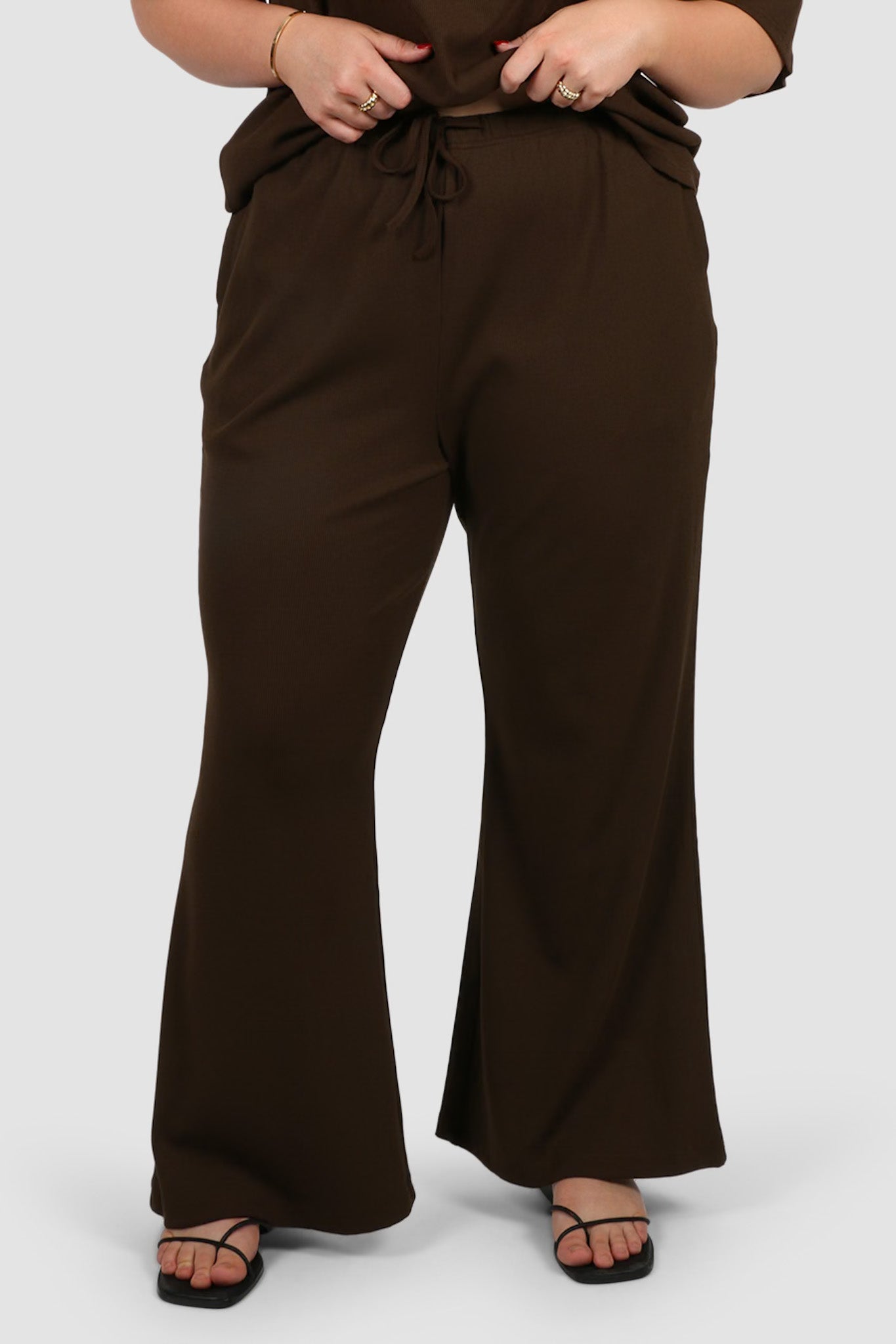 RAYLN RIB PANTS ESPRESSO