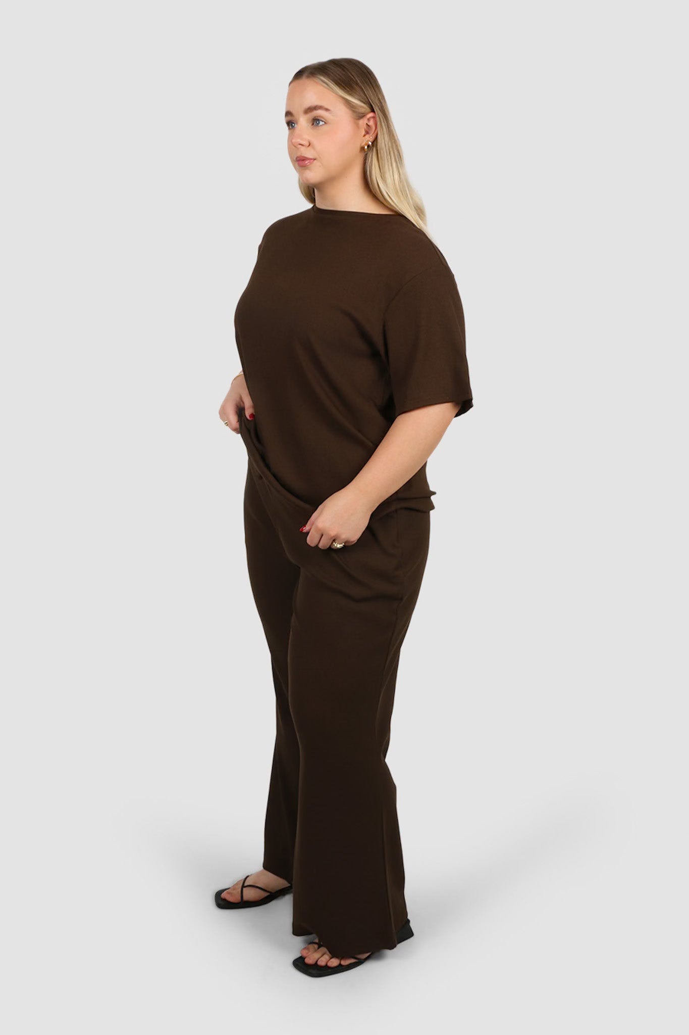 RAYLN RIB PANTS ESPRESSO