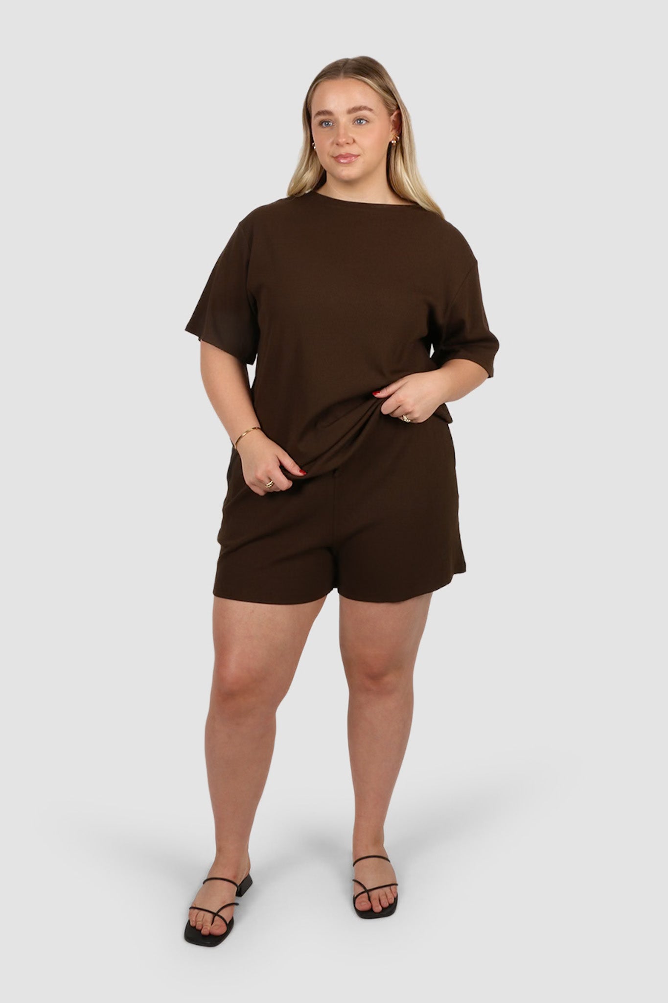 TORLA RIB SHORTS ESPRESSO