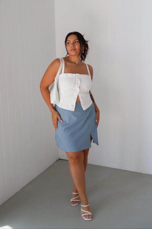 ANA SKIRT POWDER BLUE