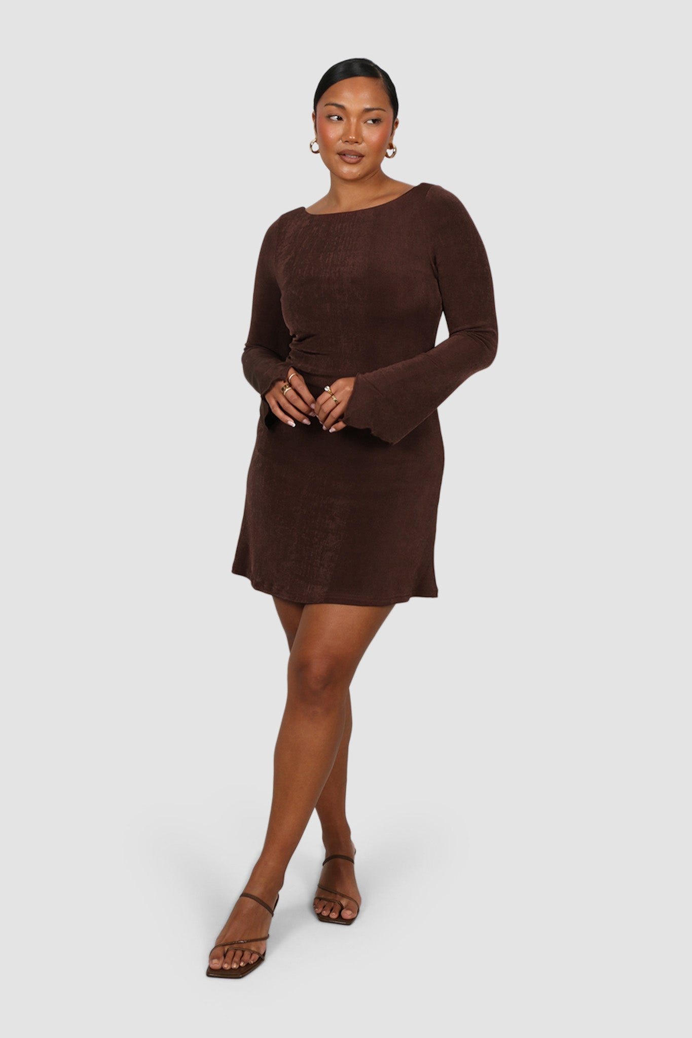 KENZIE MINI DRESS ESPRESSO