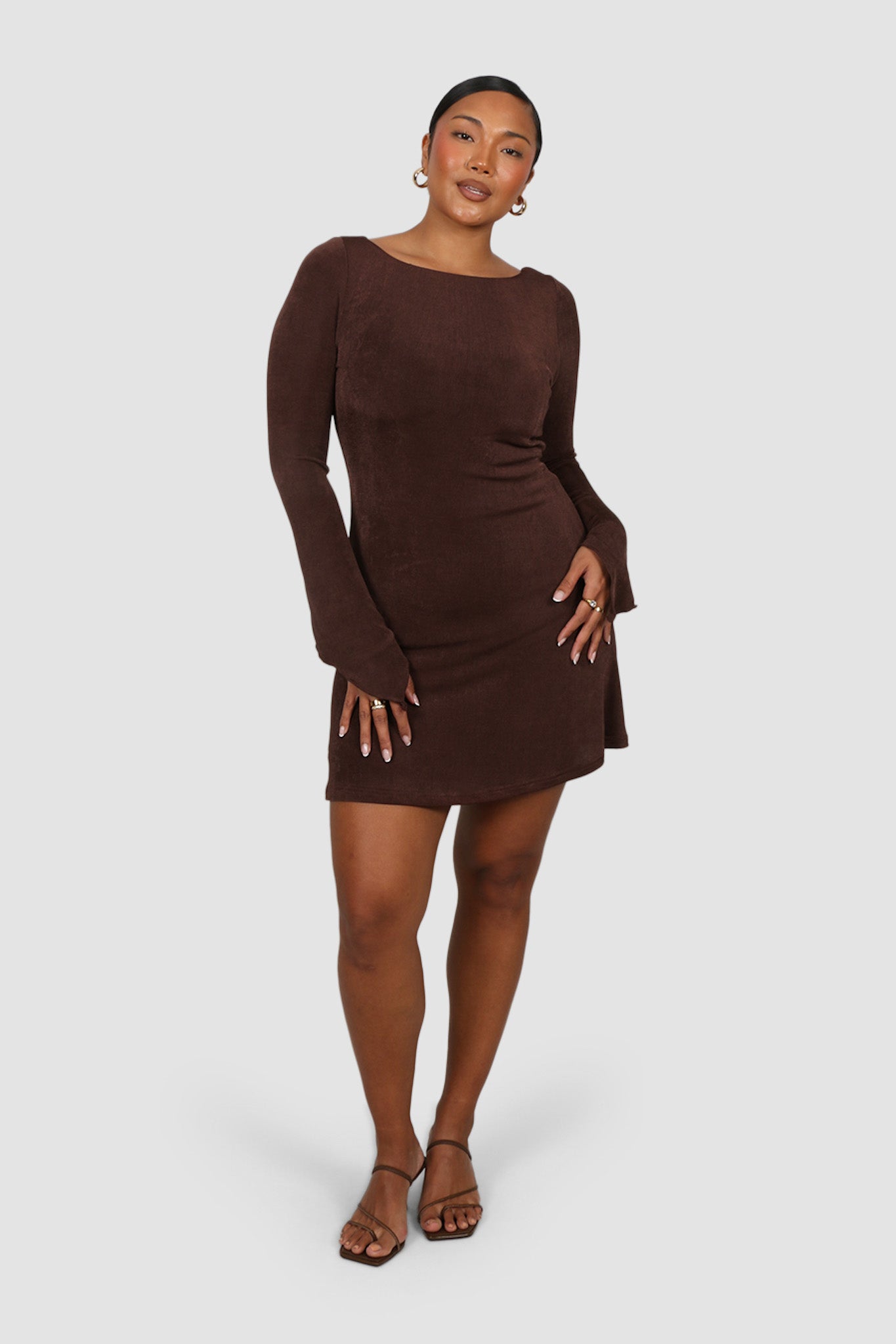 KENZIE MINI DRESS ESPRESSO