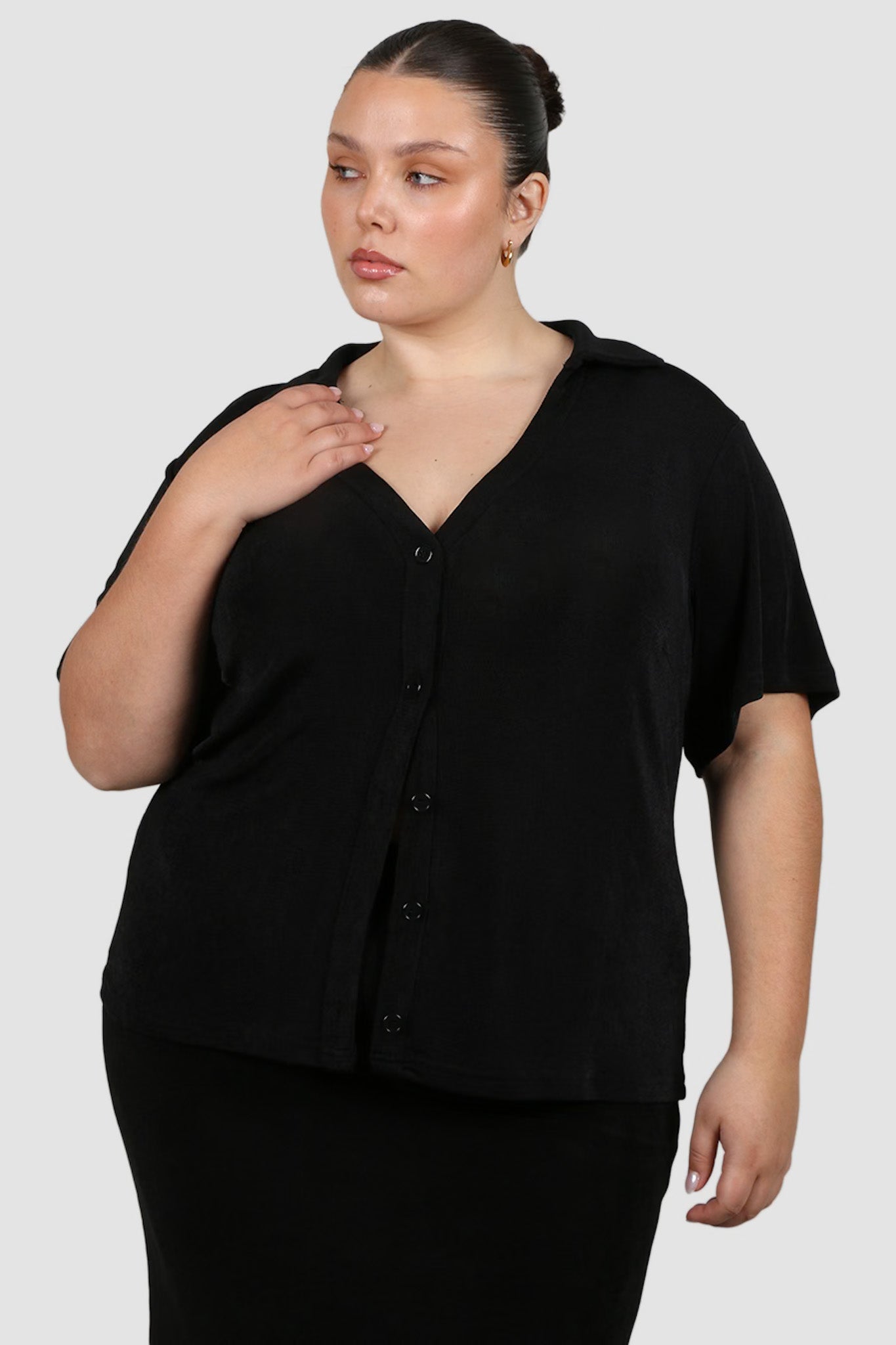 CHELSEA FULL LENGTH TOP BLACK