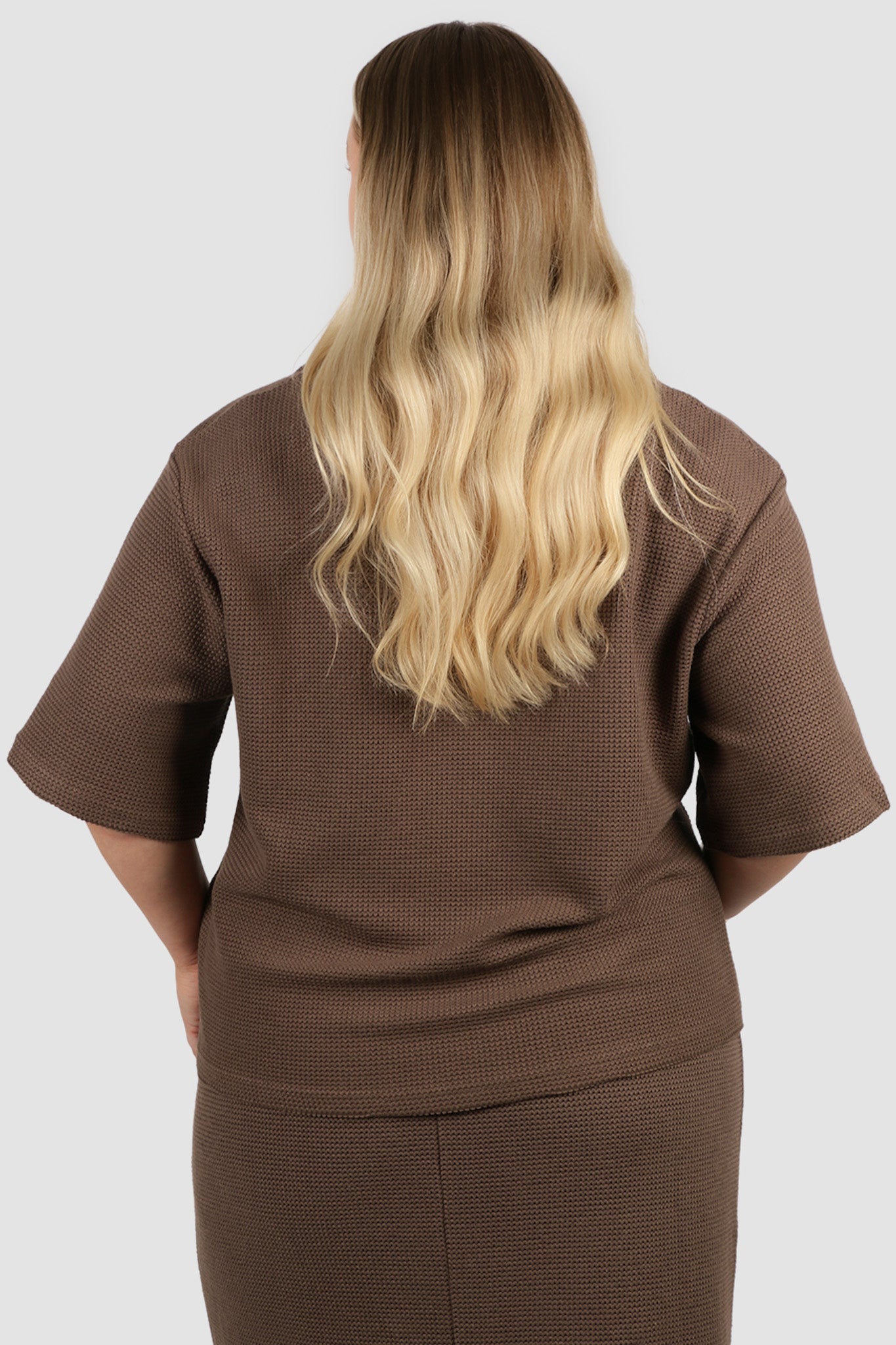 LUMI WAFFLE SHIRT MOCHA