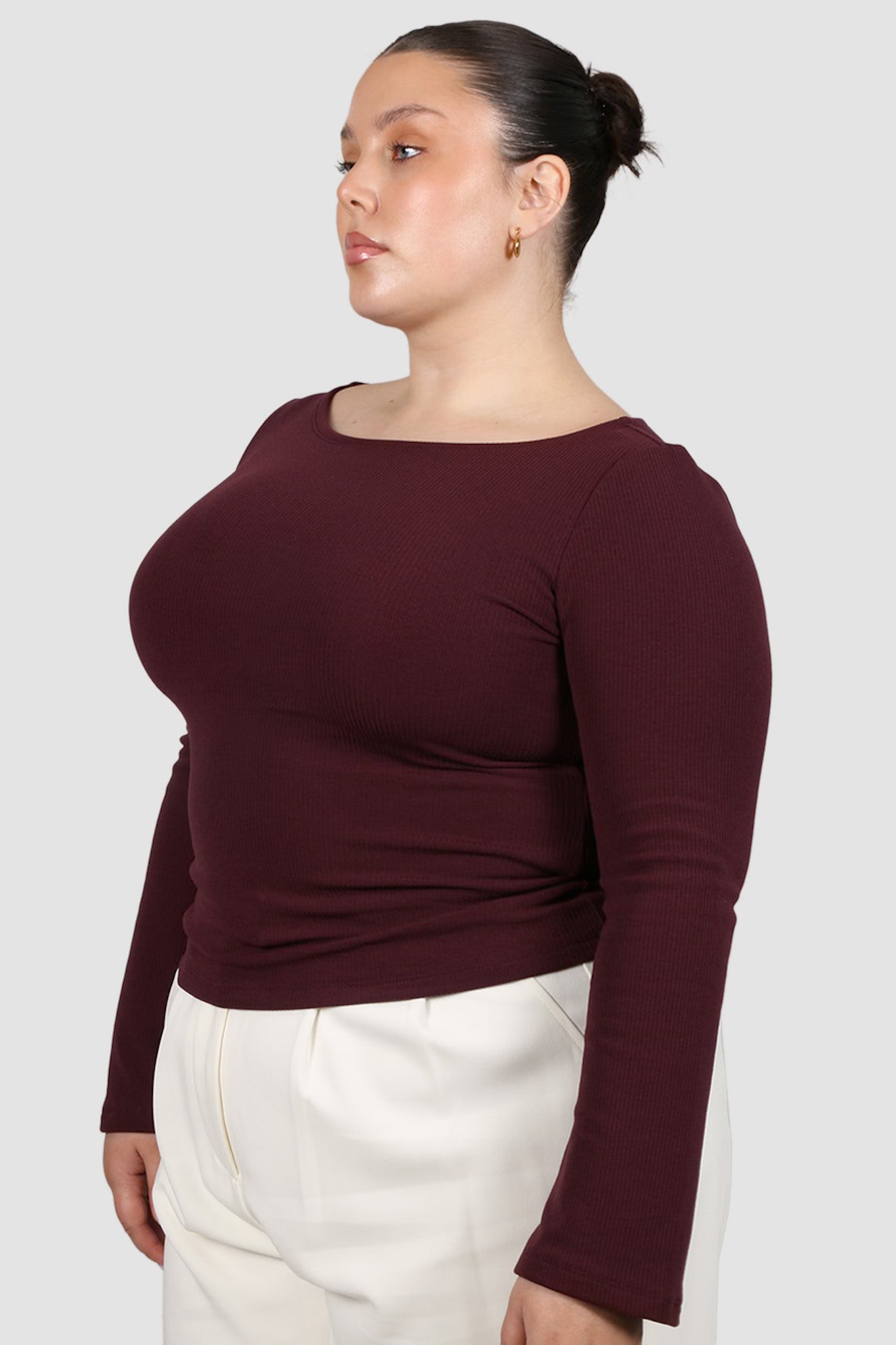 DAKOTA RIBBED TOP WINE