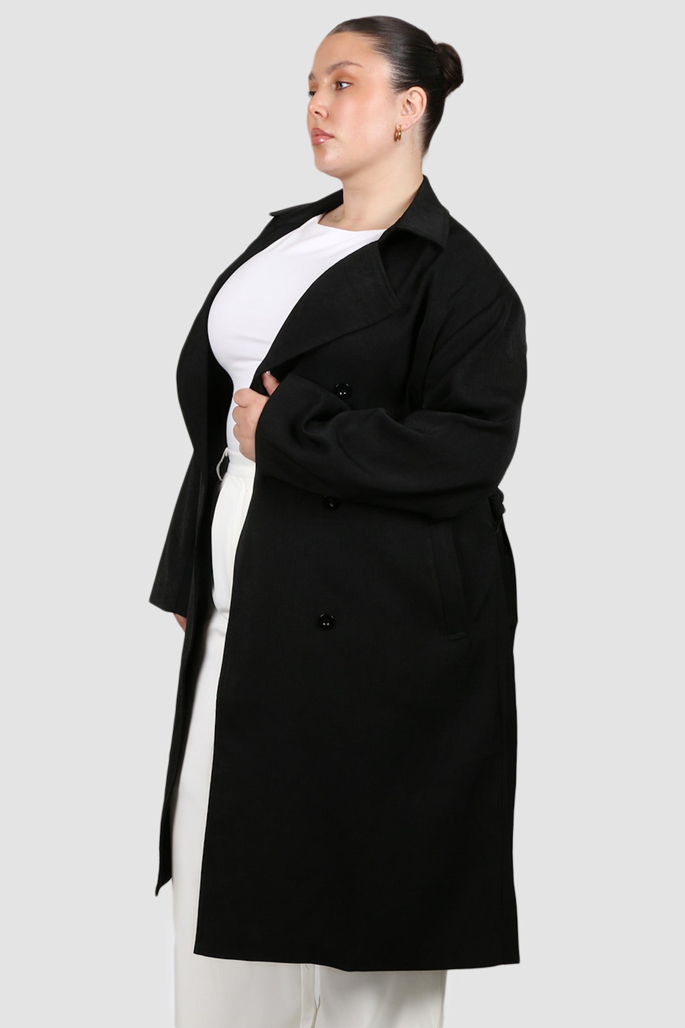 LENNOX TRENCH BLACK