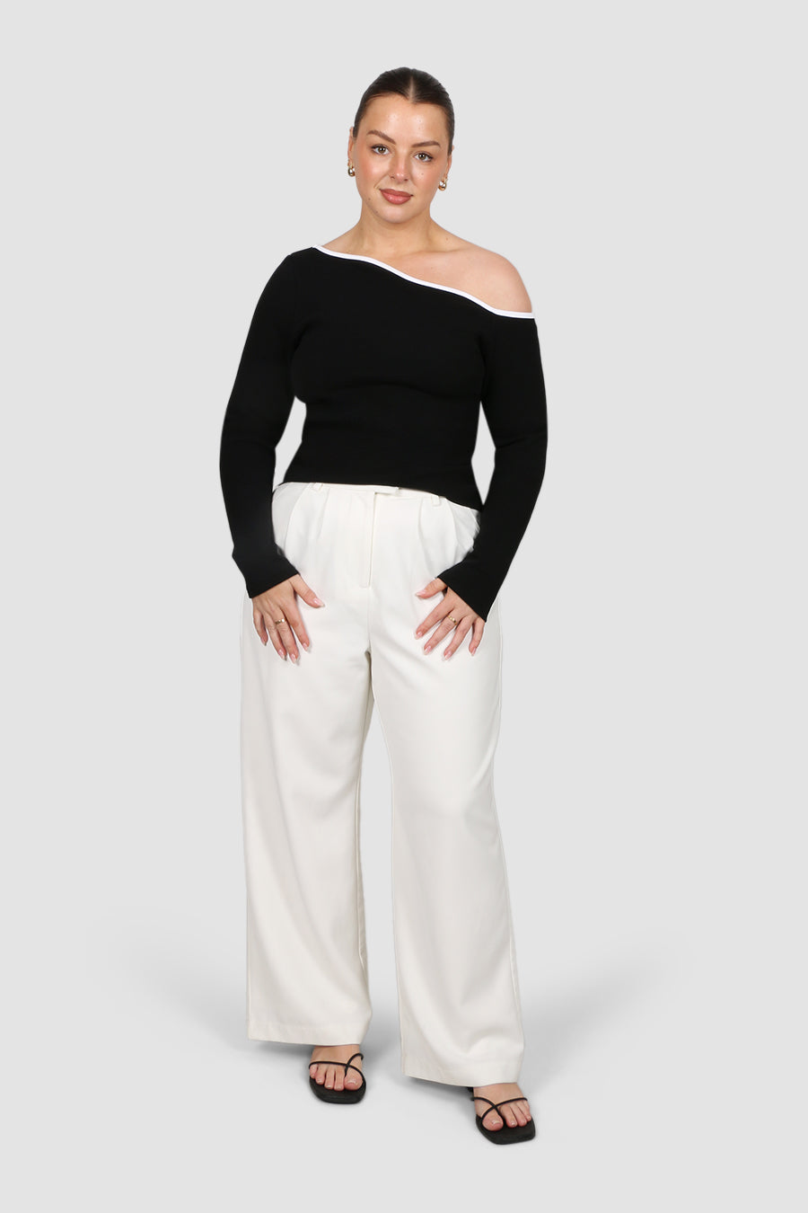 RUMI RIB TOP BLACK