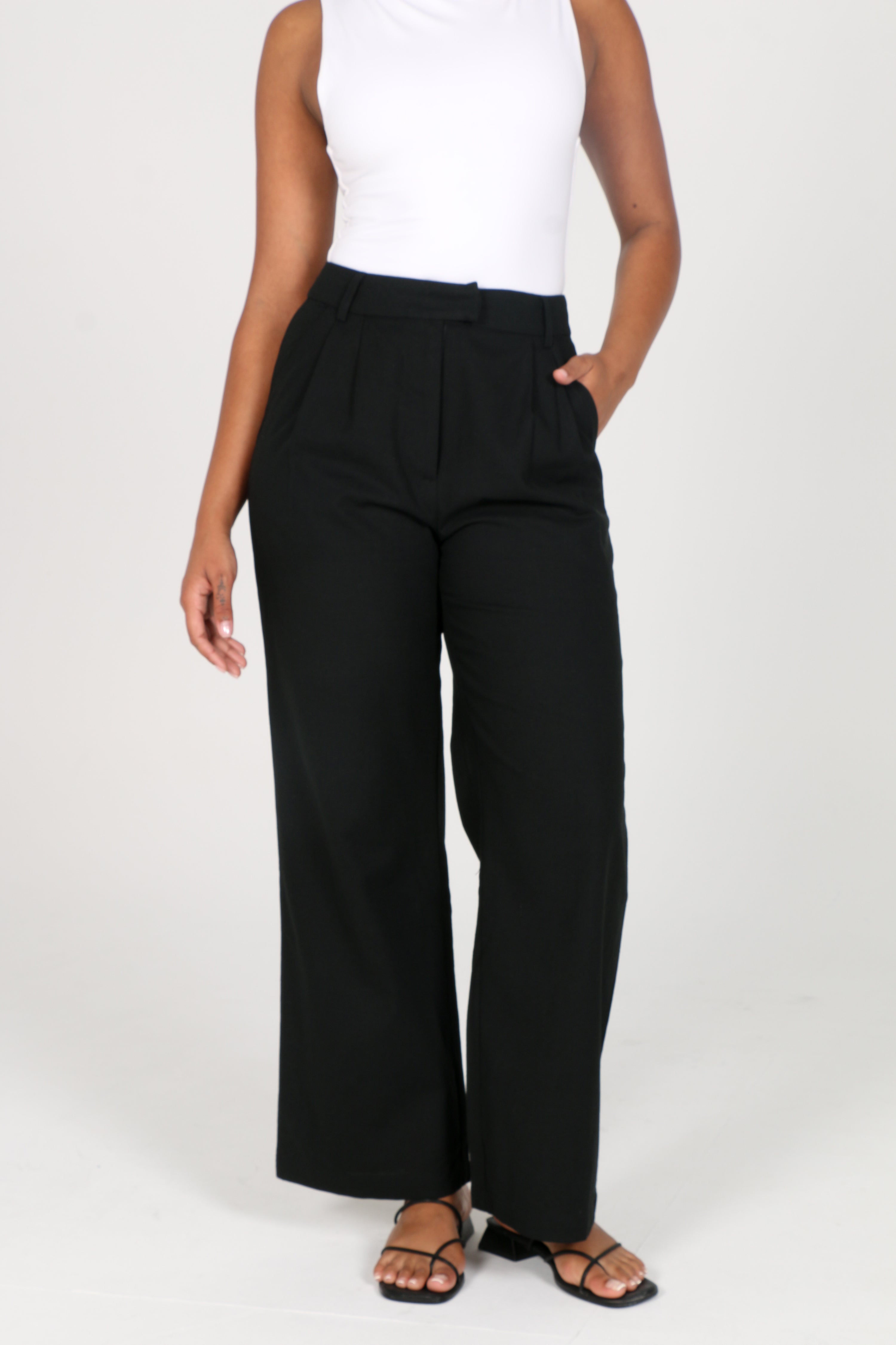 Leroy Tapered Linen Pants - Black – Vaquita The Label