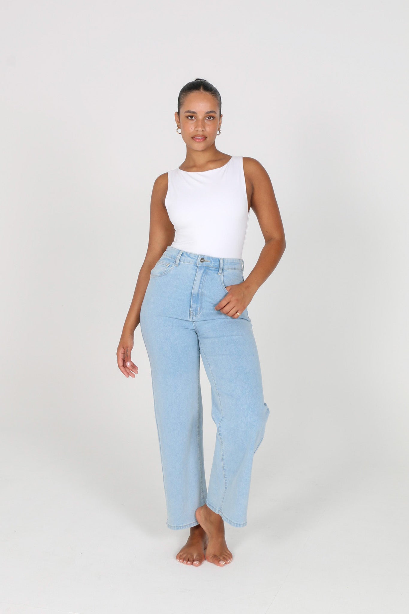 DOWNTOWN WIDE LEG PANT WHITE – FAYT The Label