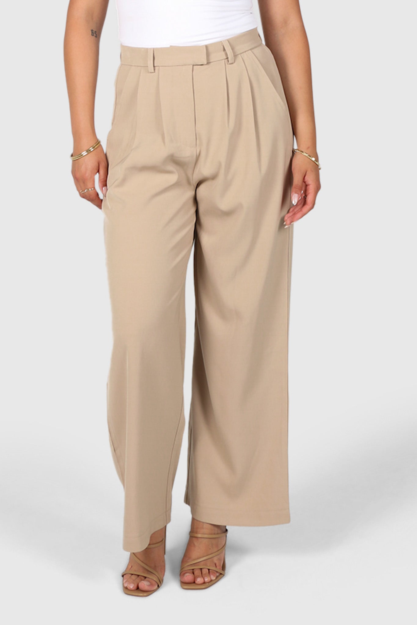DOWNTOWN WIDE LEG PANT WHITE – FAYT The Label