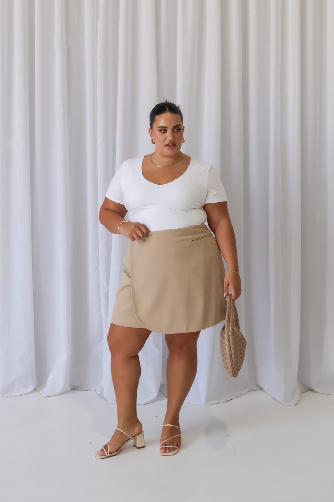 SAMPLE - PORTER SKIRT COFFEE
