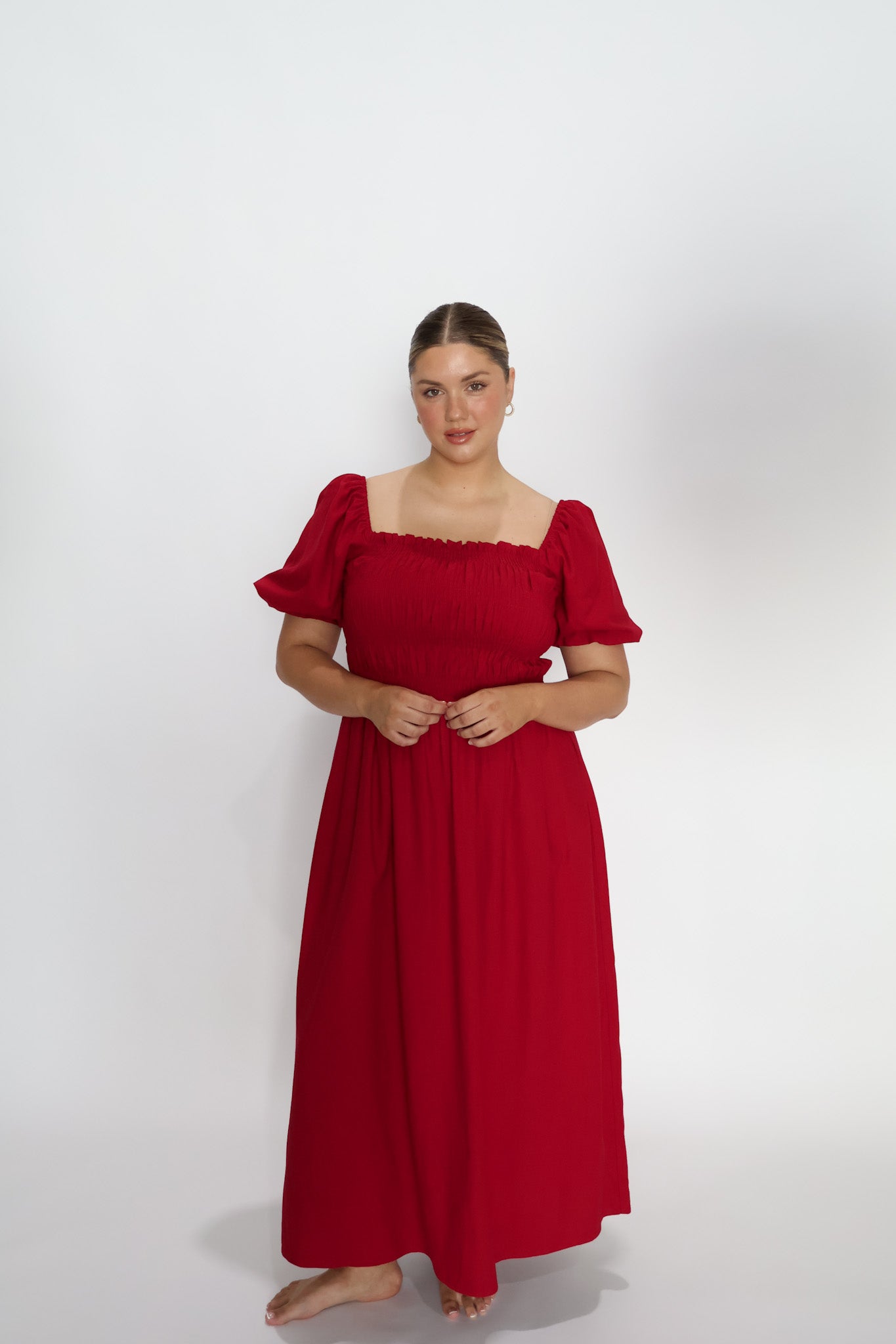 ISMAE MAXI DRESS RED