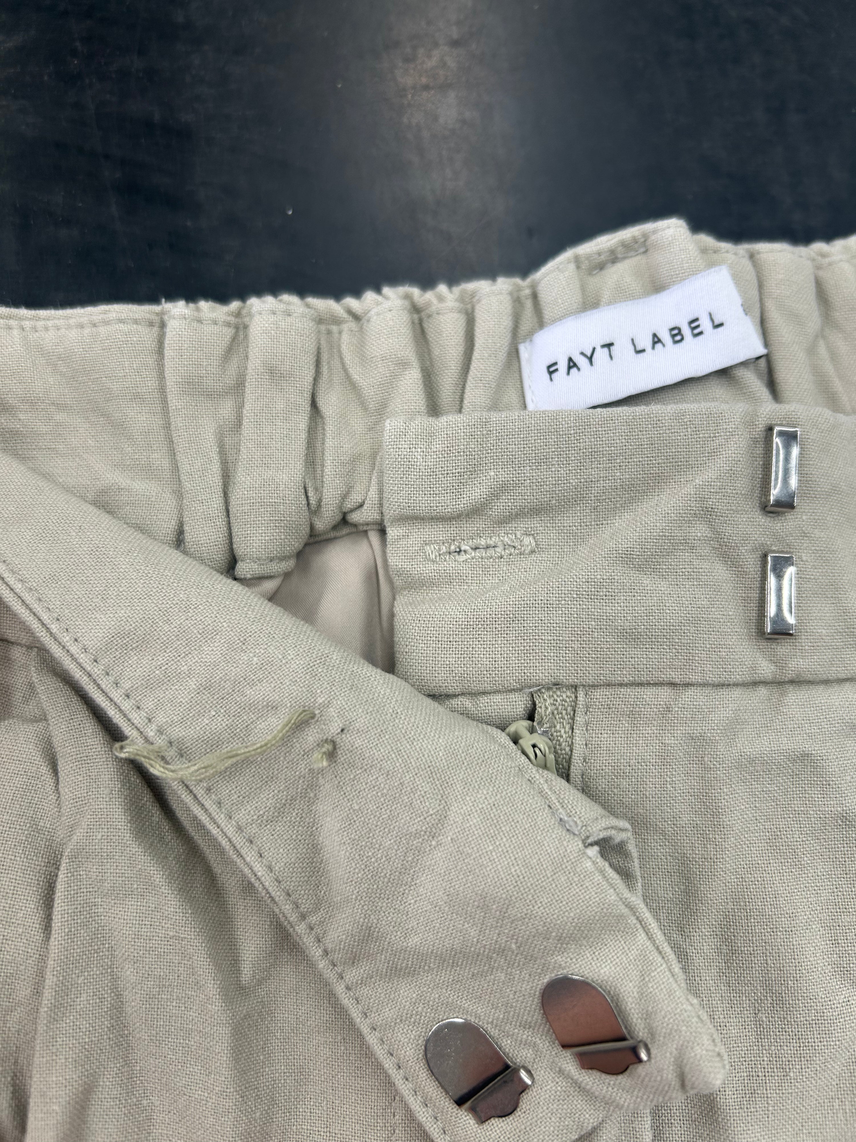 FB SALE - ARIE LINEN PANTS STONE SIZE 8