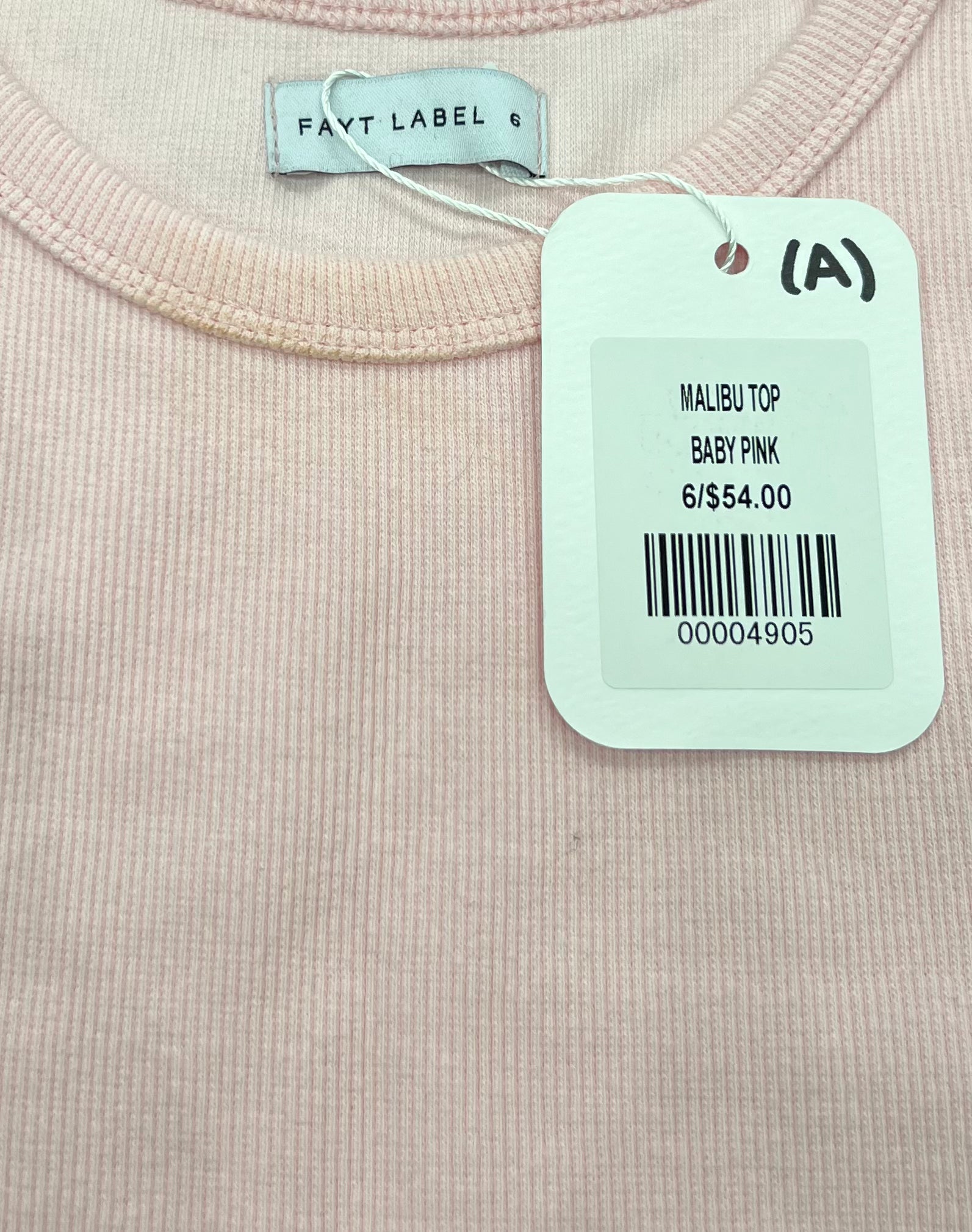 SAMPLE - MALIBU TOP BABY PINK