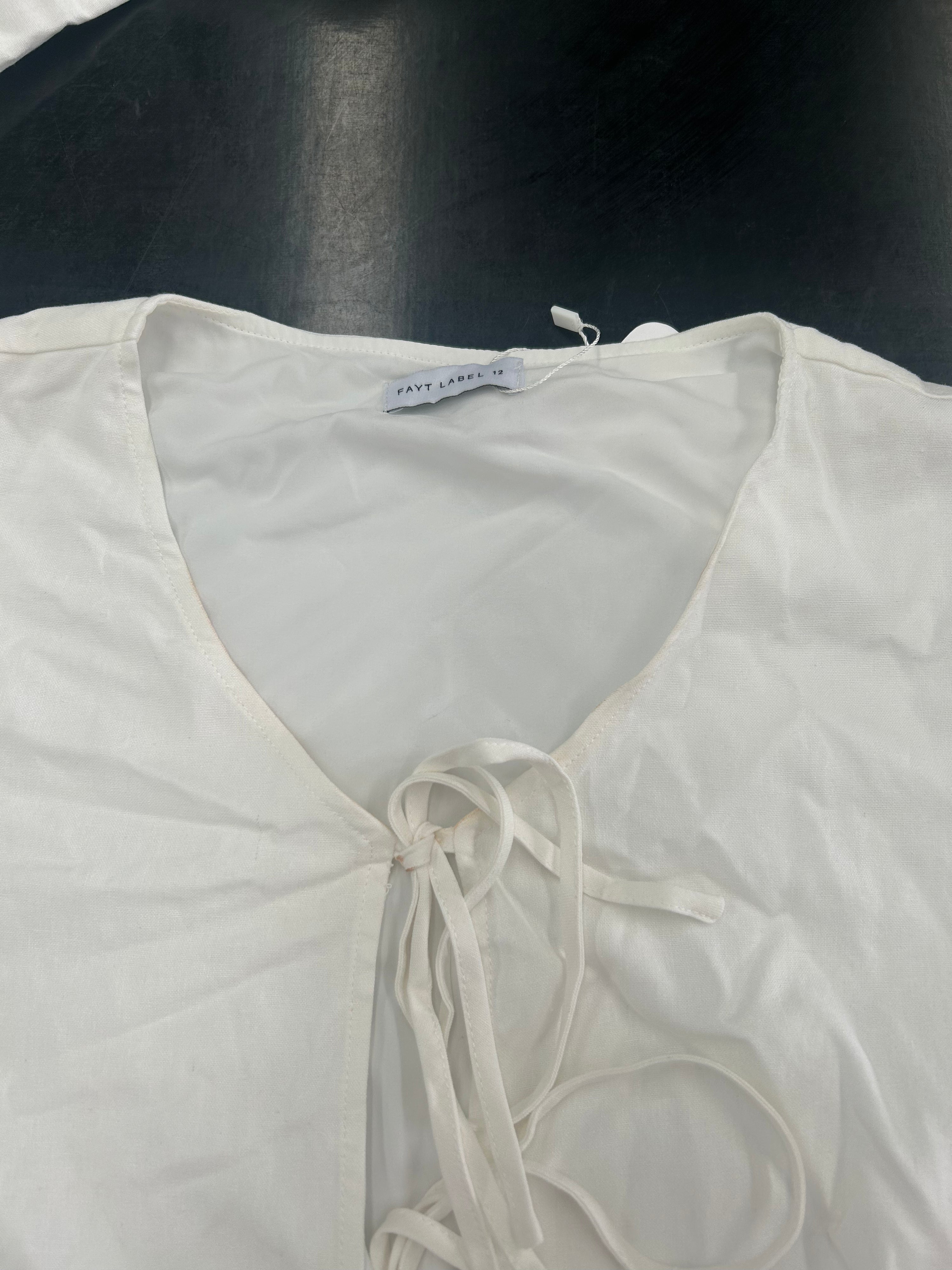 SAMPLE - FAWN TOP WHITE