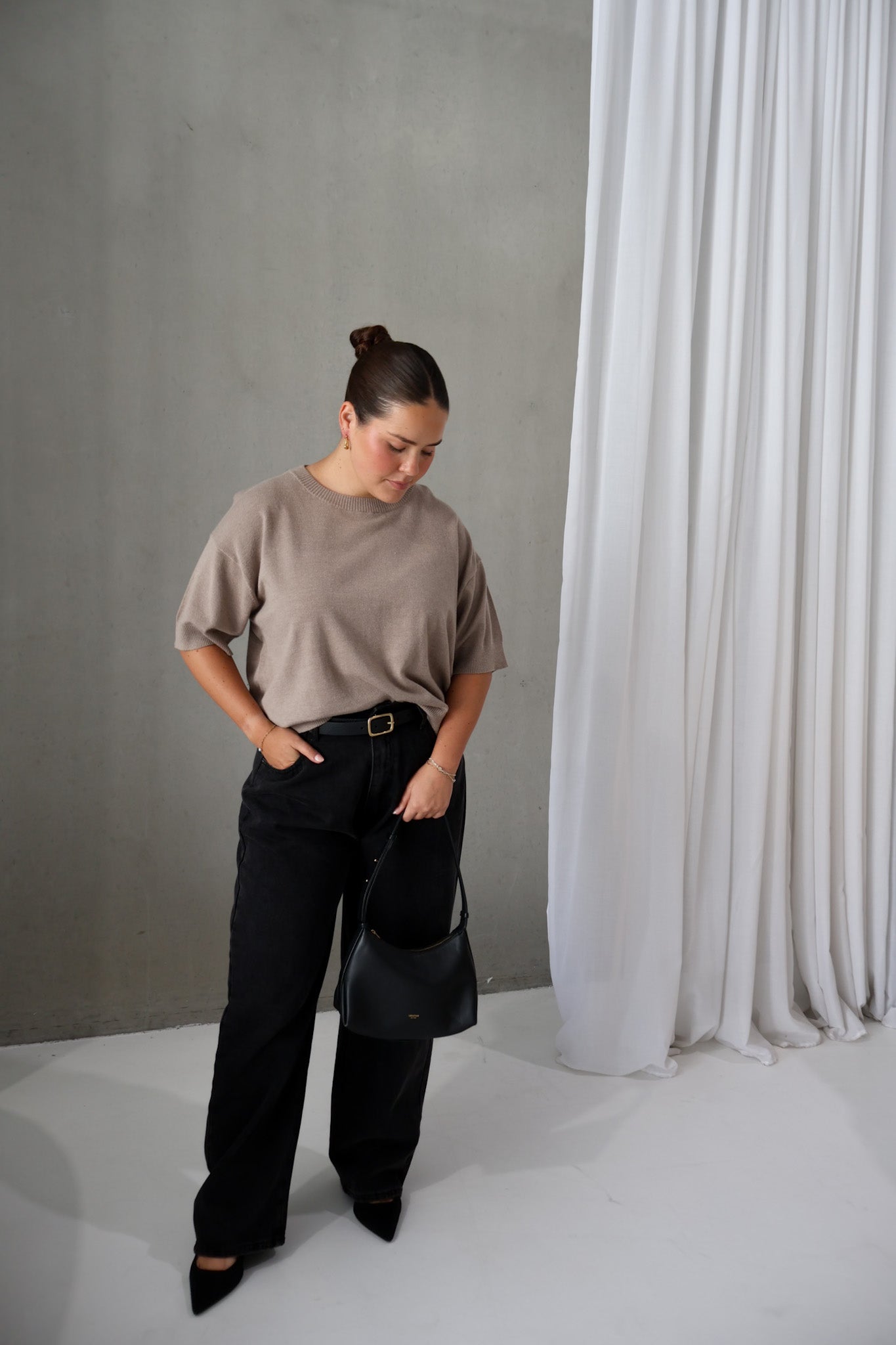 WYLER KNIT TOP NEUTRAL
