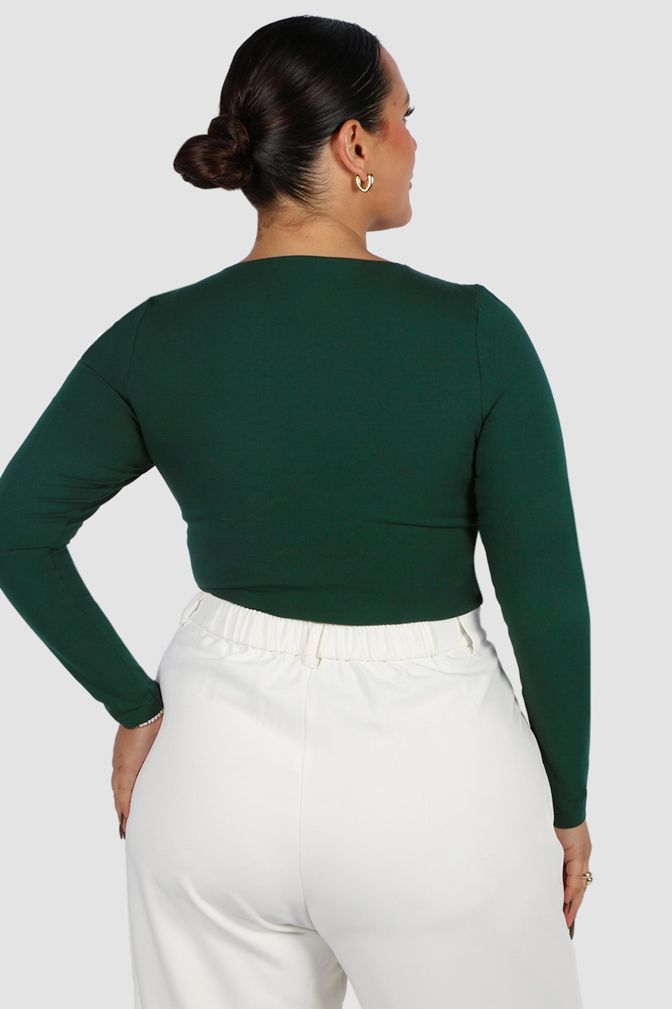 BUTTERY LONG SLEEVE DEEP GREEN