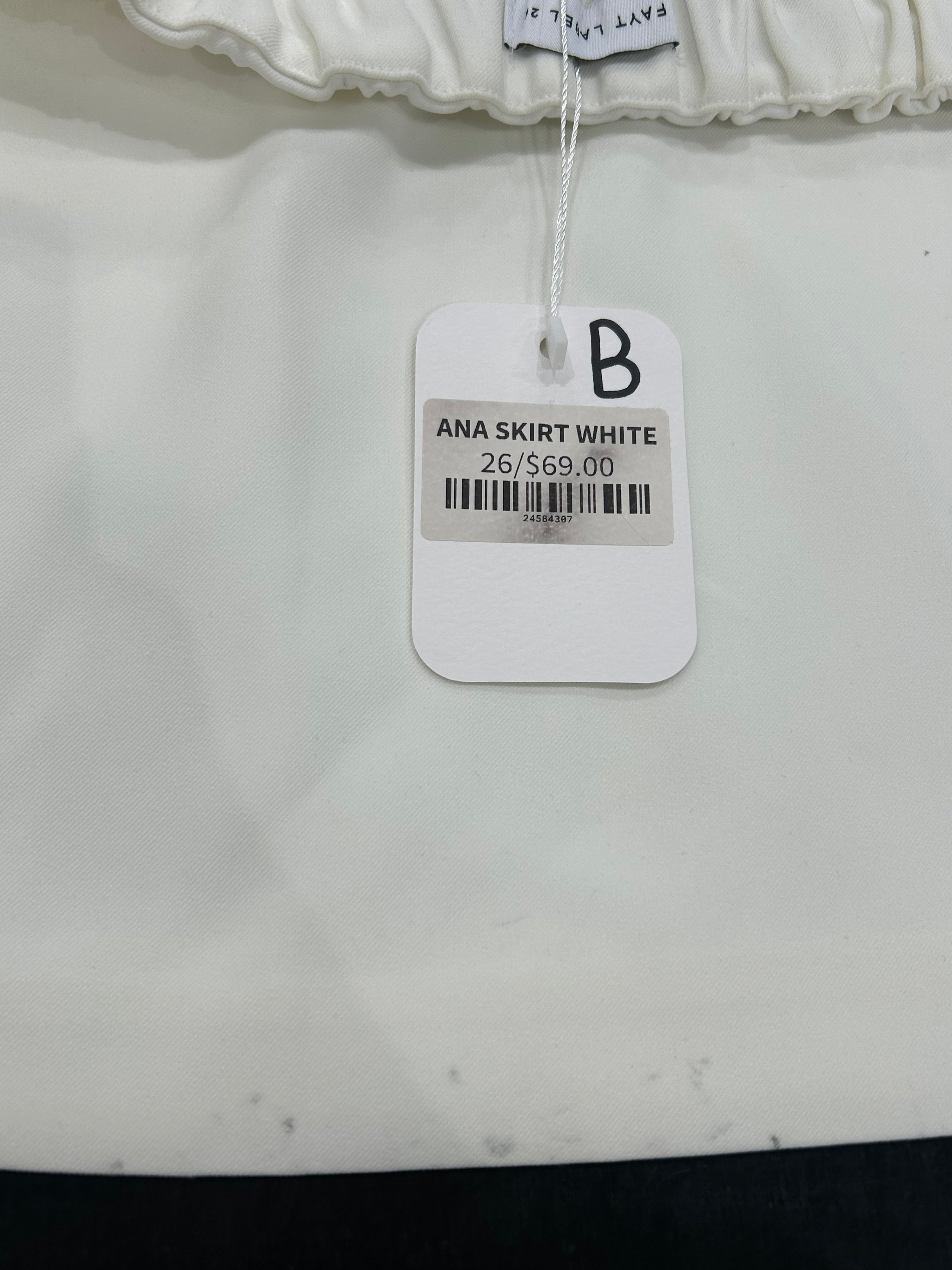 SAMPLE - ANA SKIRT WHITE