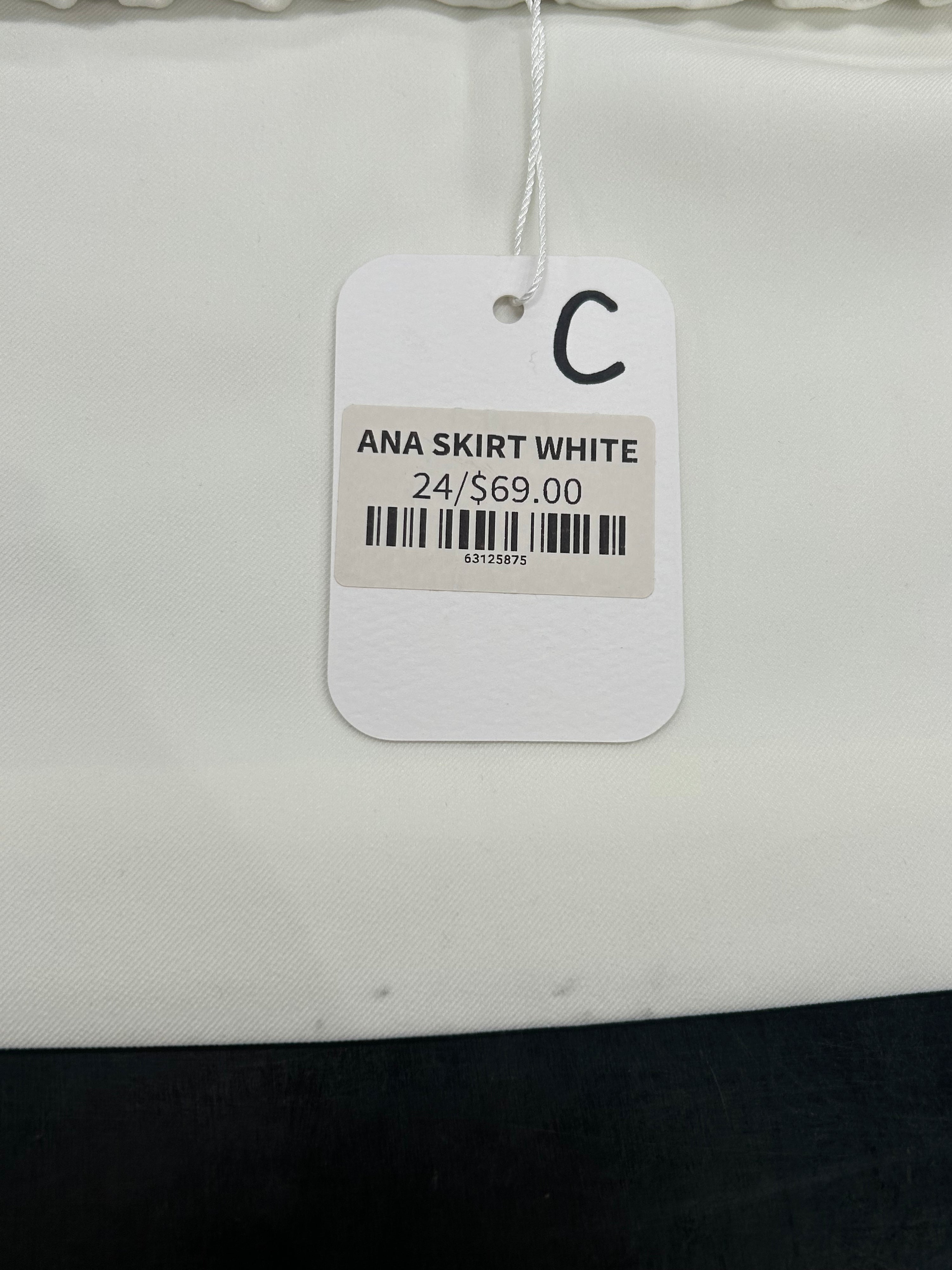 SAMPLE - ANA SKIRT WHITE