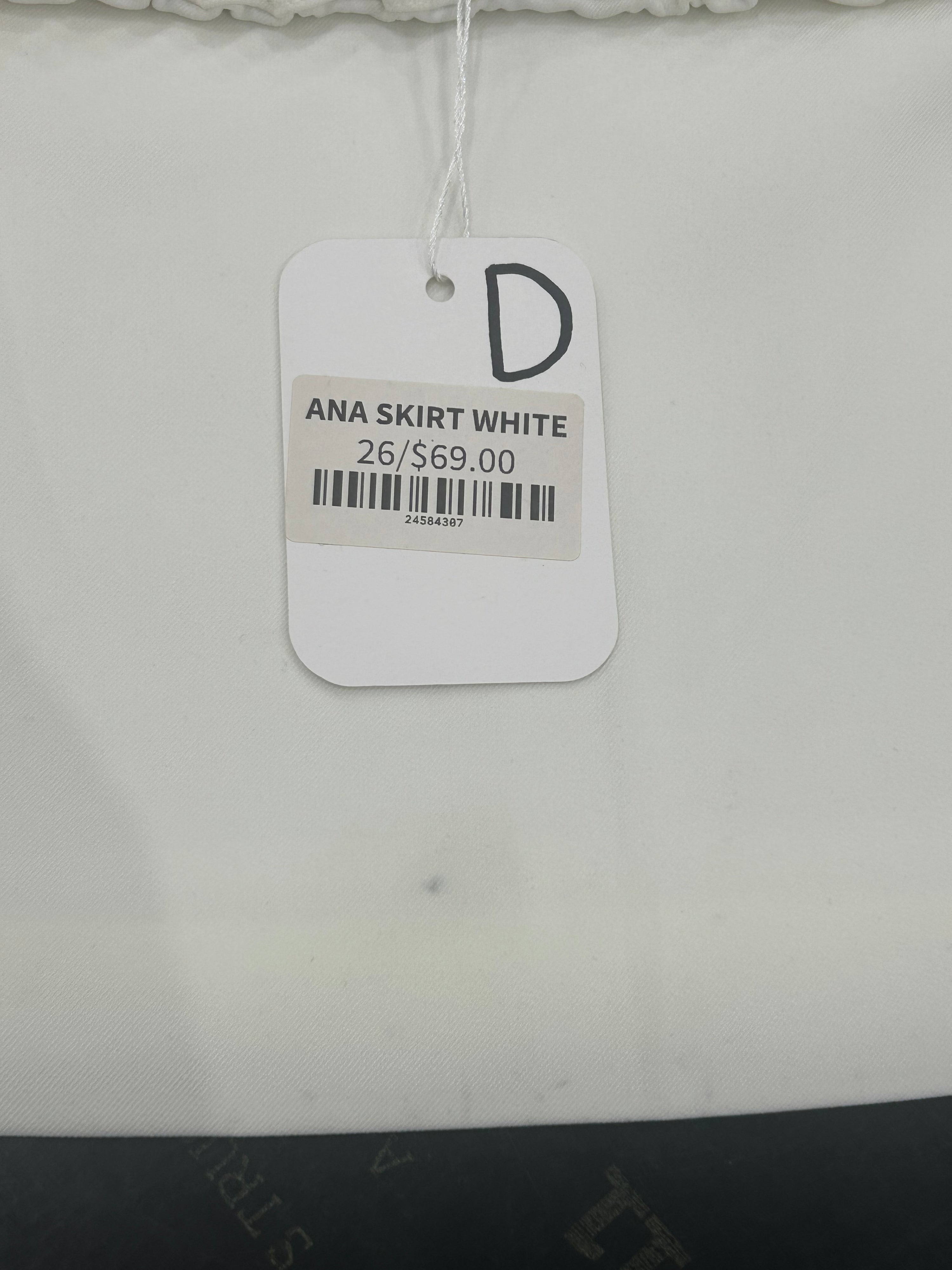 SAMPLE - ANA SKIRT WHITE