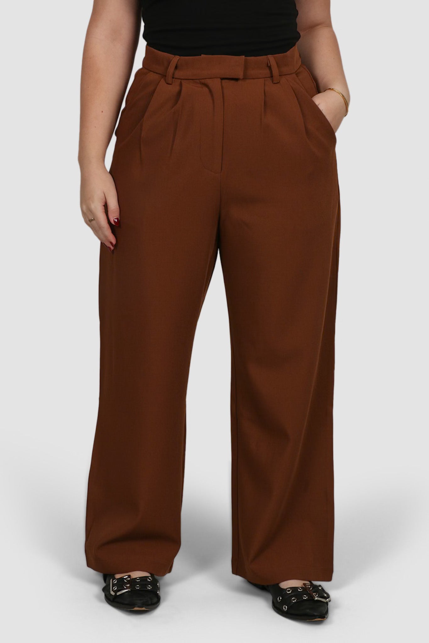 DOWNTOWN PANT RUST